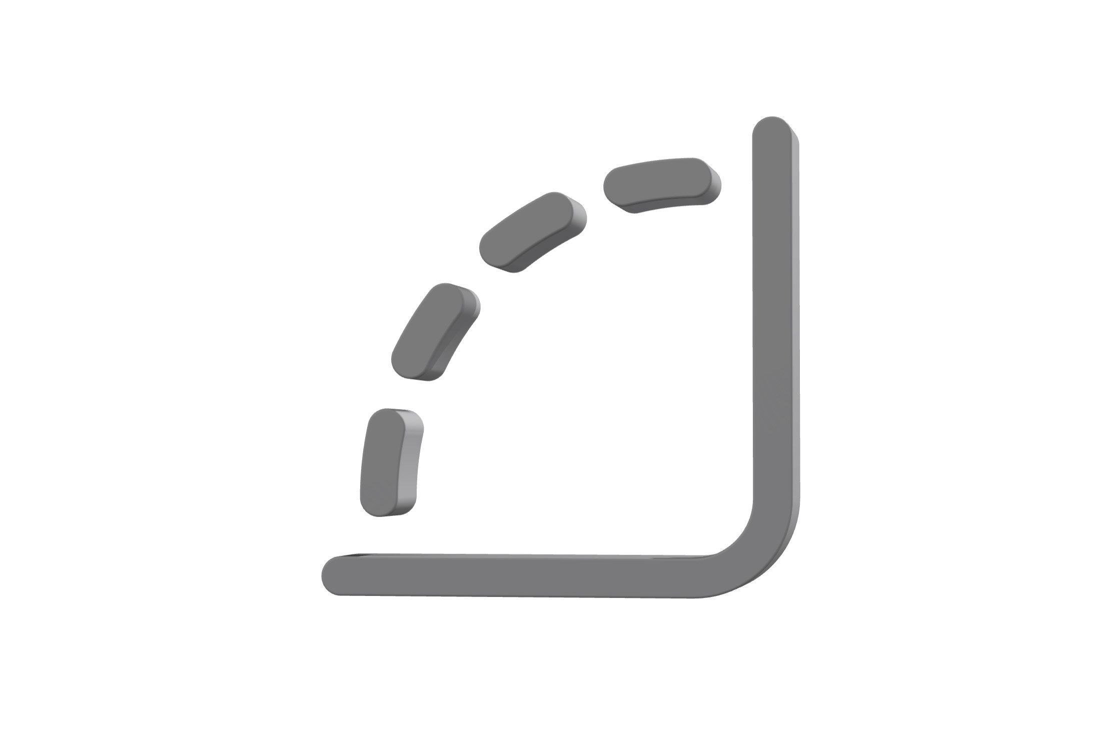 3d angle 90 Low-poly 3D model_1