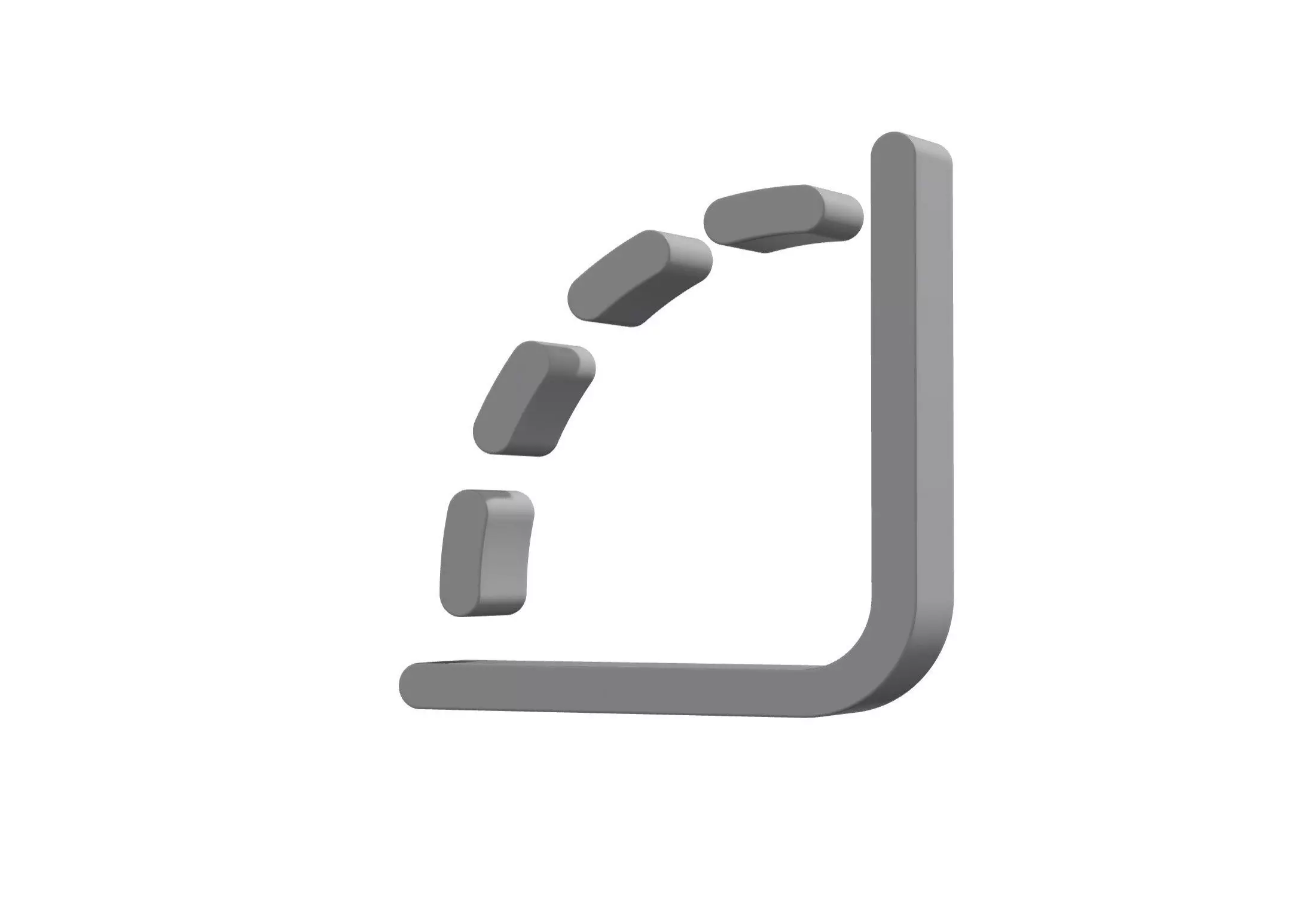 3d angle 90 Low-poly 3D model_0