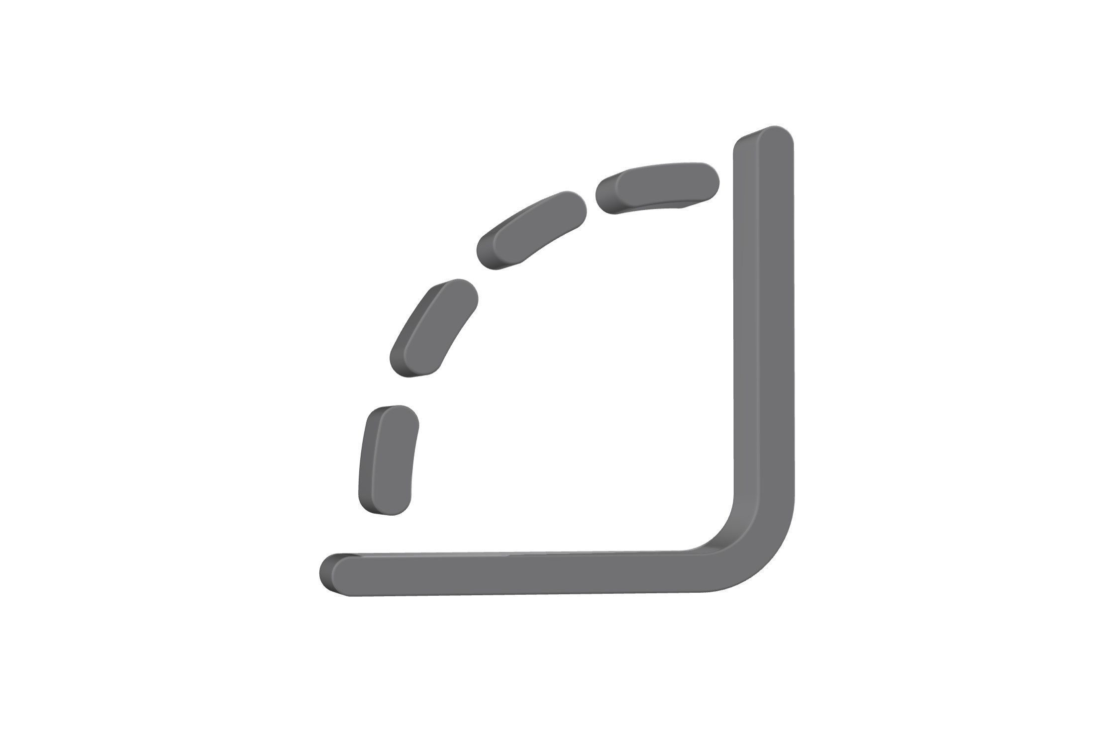 3d angle 90 Low-poly 3D model_2