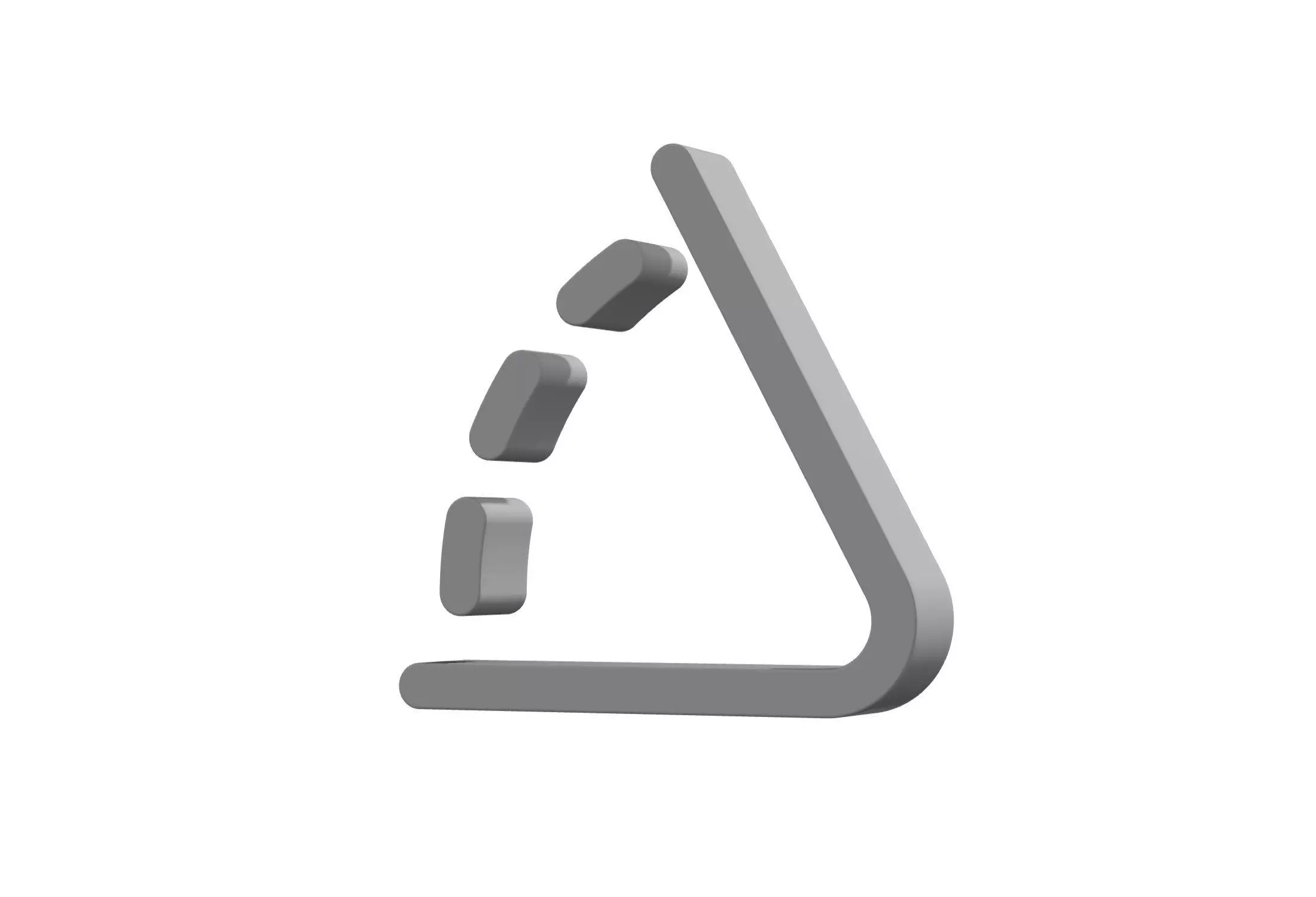 3d angle Low-poly 3D model_0