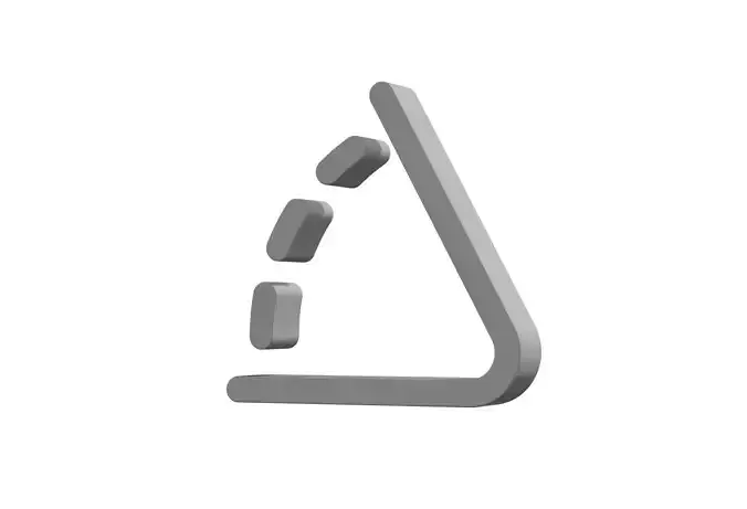 3d angle Low-poly 3D model