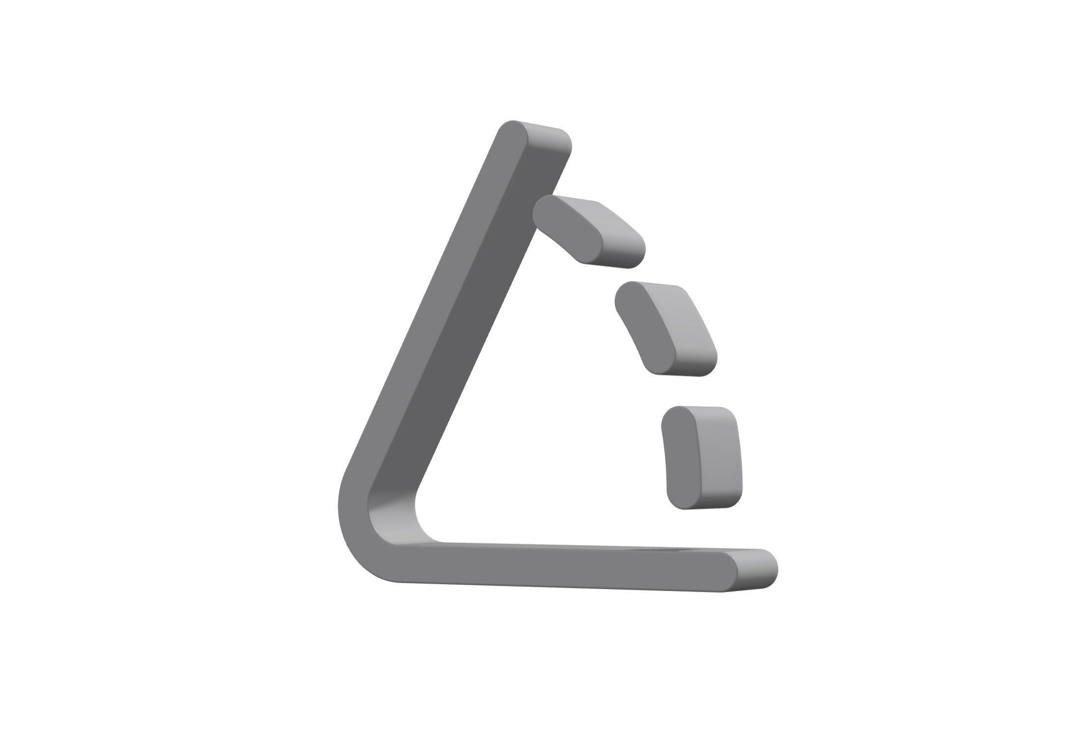 3d angle Low-poly 3D model_6