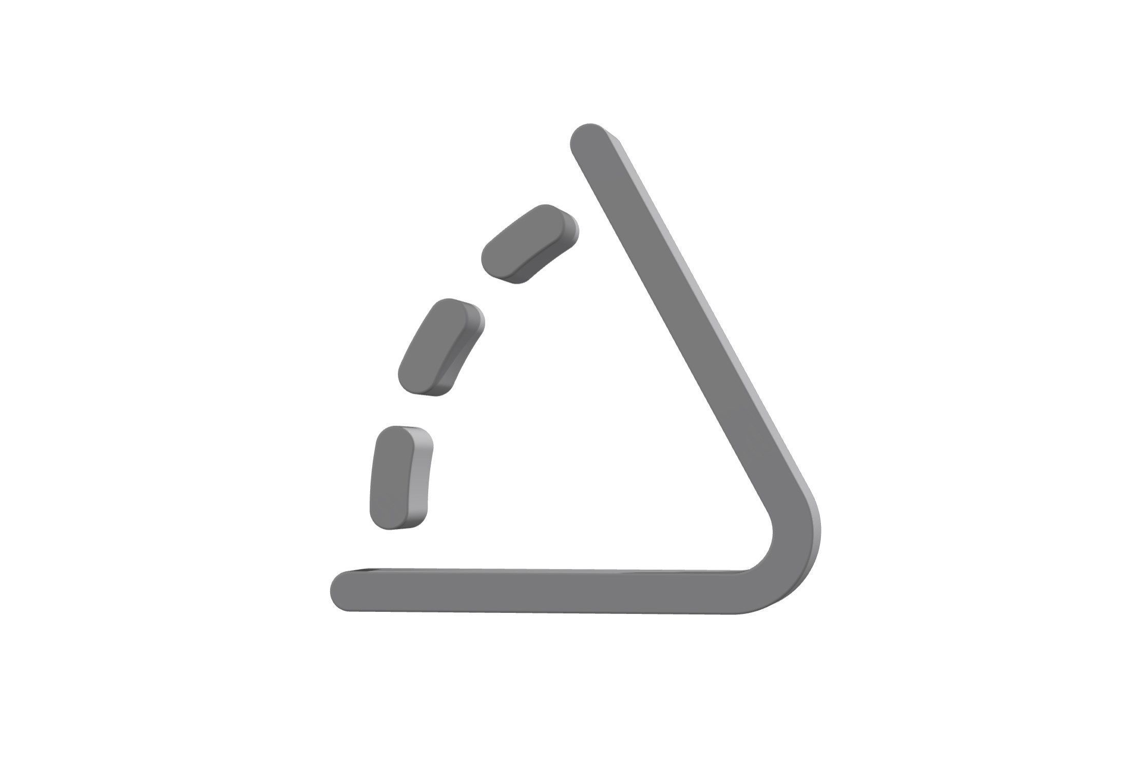 3d angle Low-poly 3D model_1