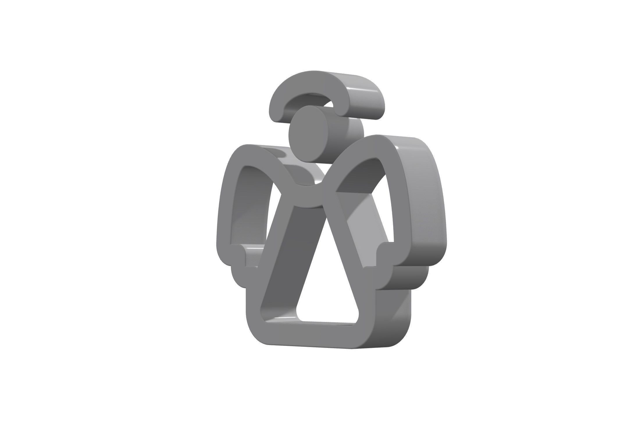 3d angel Low-poly 3D model_11