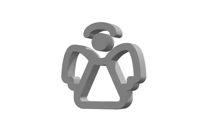 3d angel Low-poly 3D model