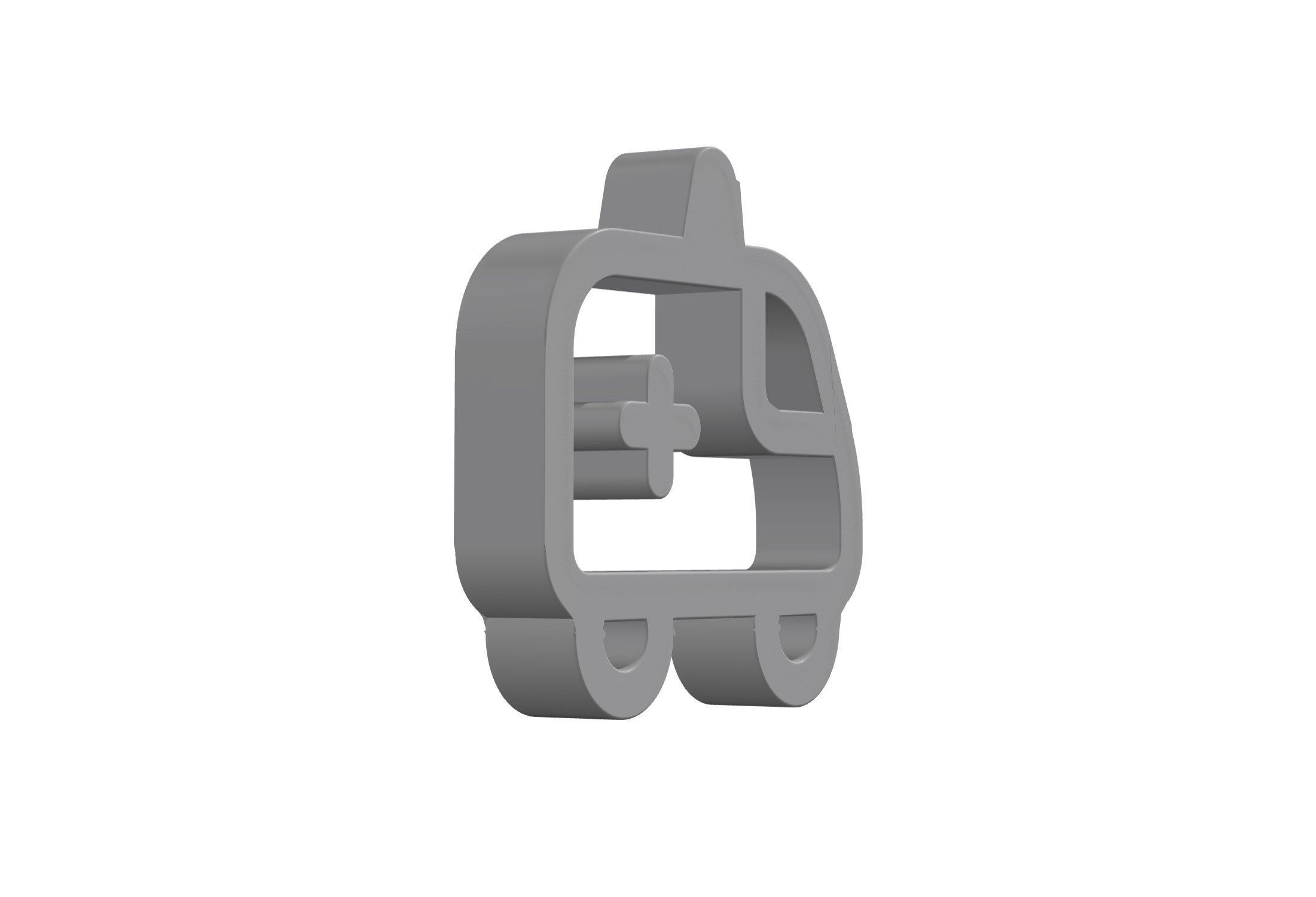 3d ambulance Low-poly 3D model_9