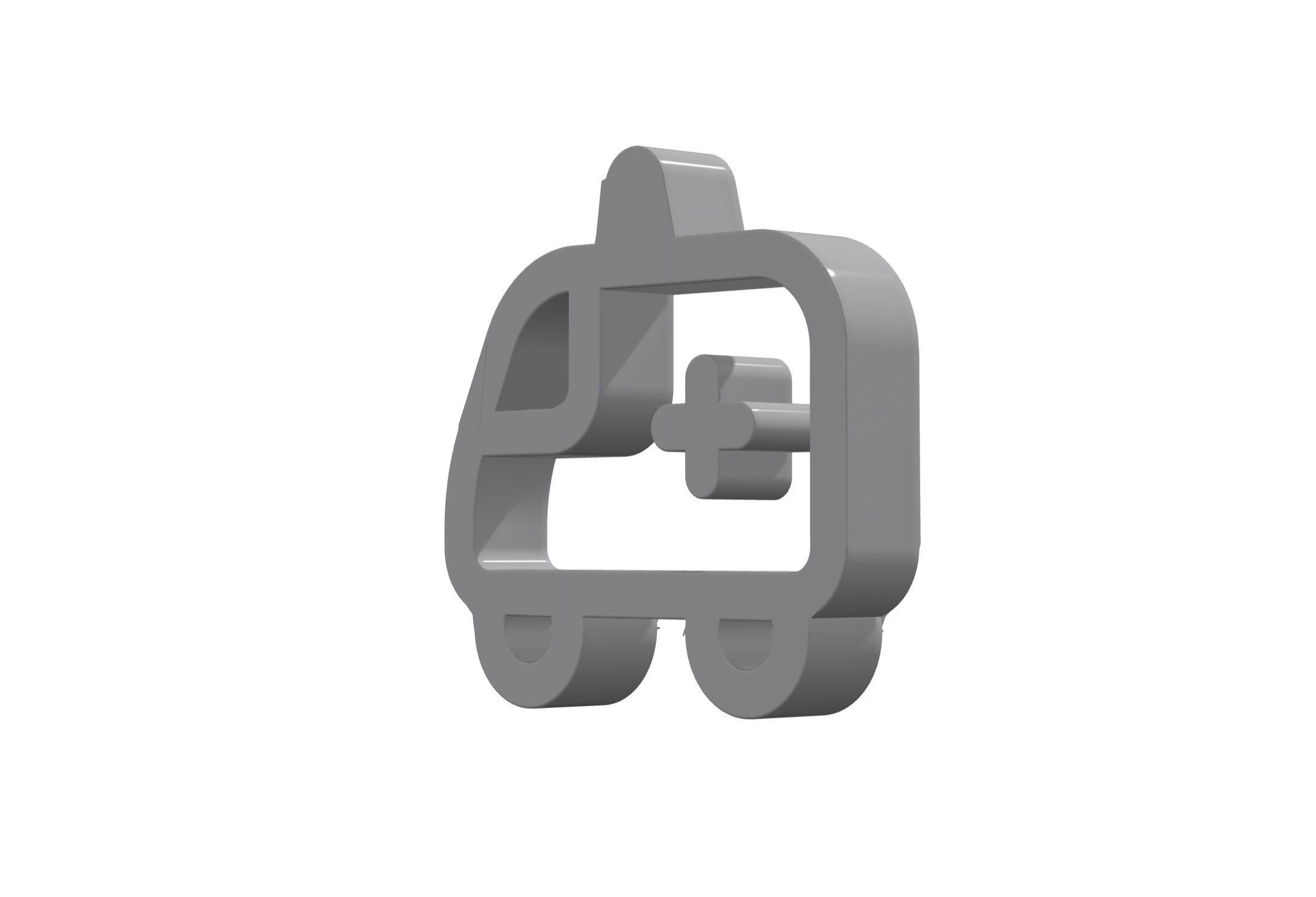 3d ambulance Low-poly 3D model_11