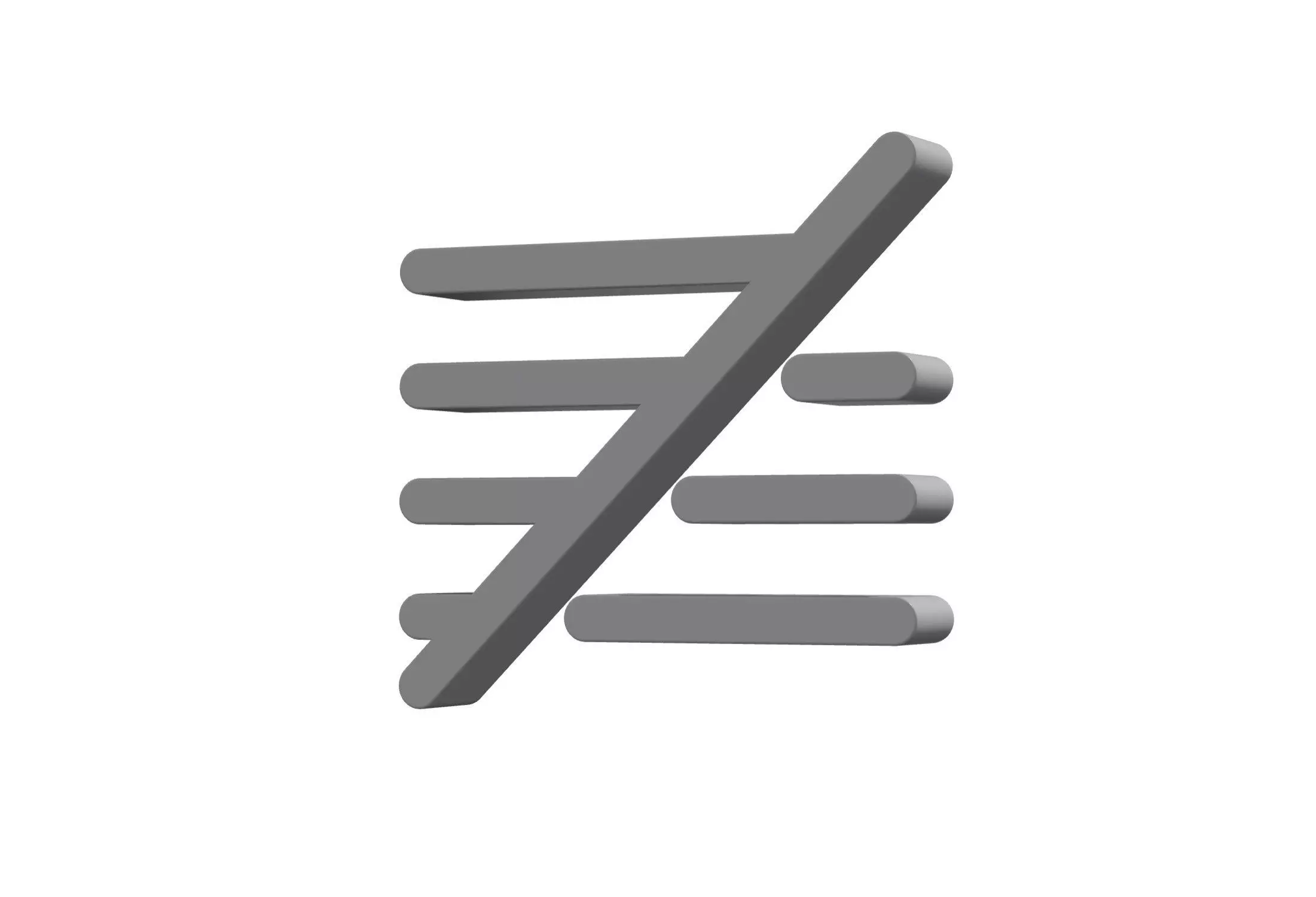 3d align slash Low-poly 3D model_0