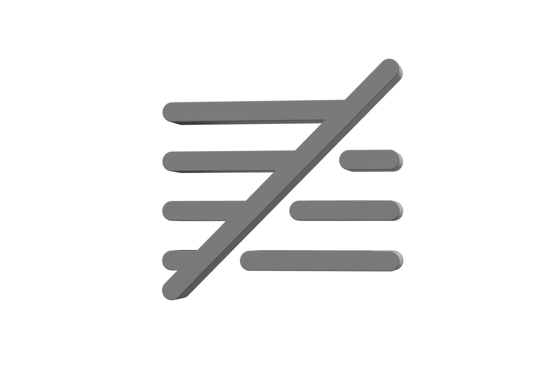 3d align slash Low-poly 3D model_1