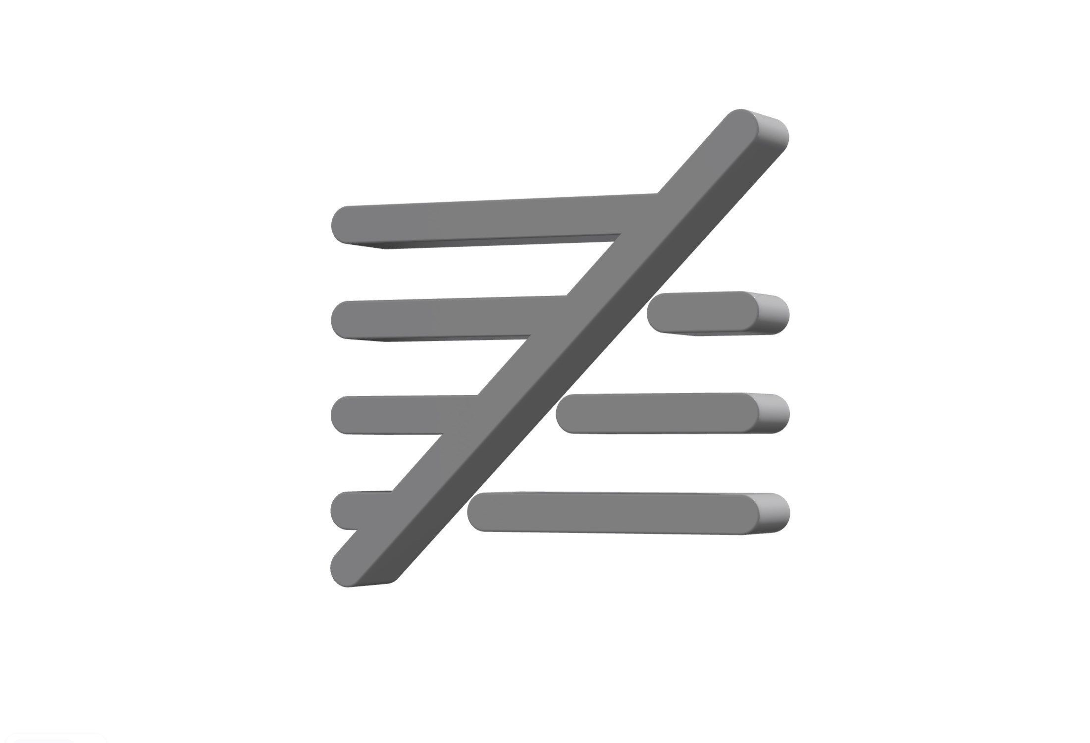 3d align slash Low-poly 3D model_12