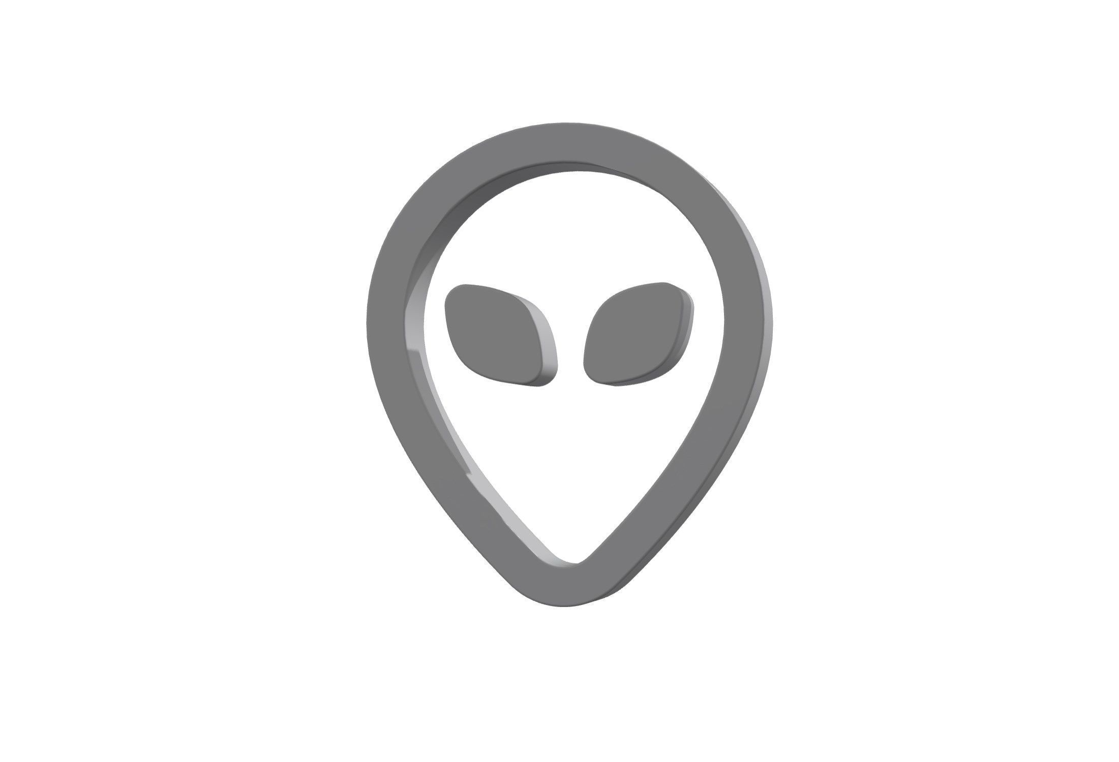 3d alien Low-poly 3D model_1