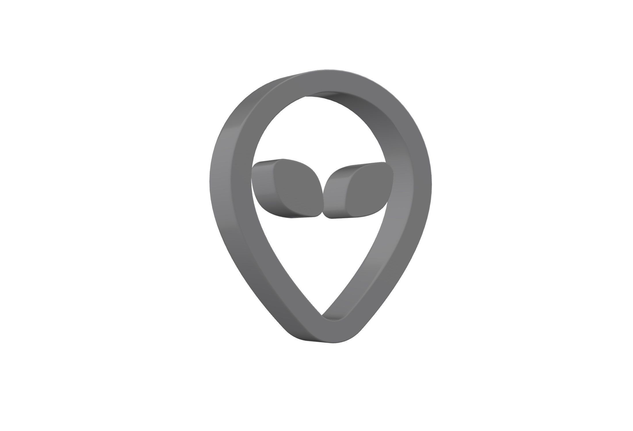 3d alien Low-poly 3D model_8