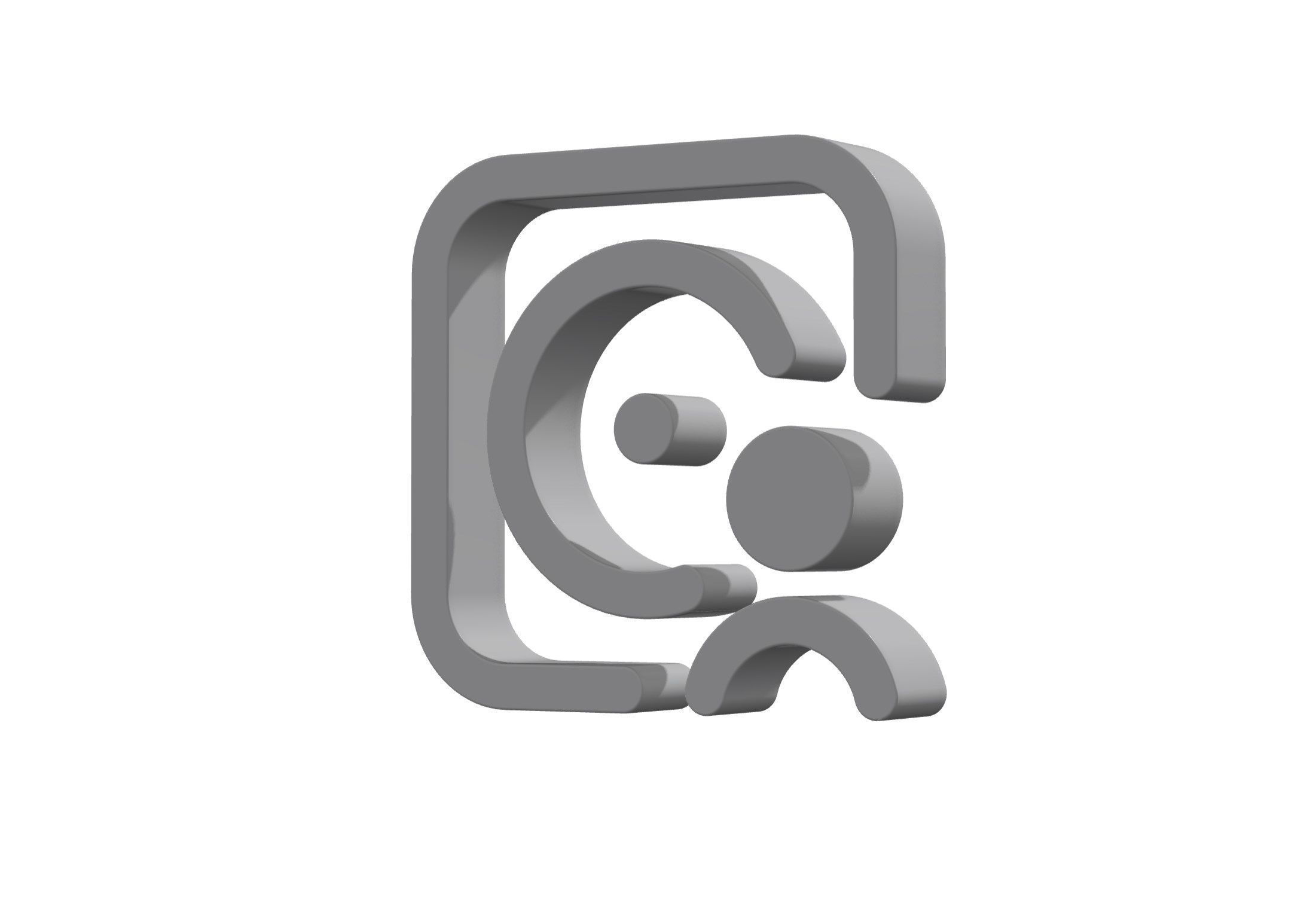 3d album circle user Low-poly 3D model_6