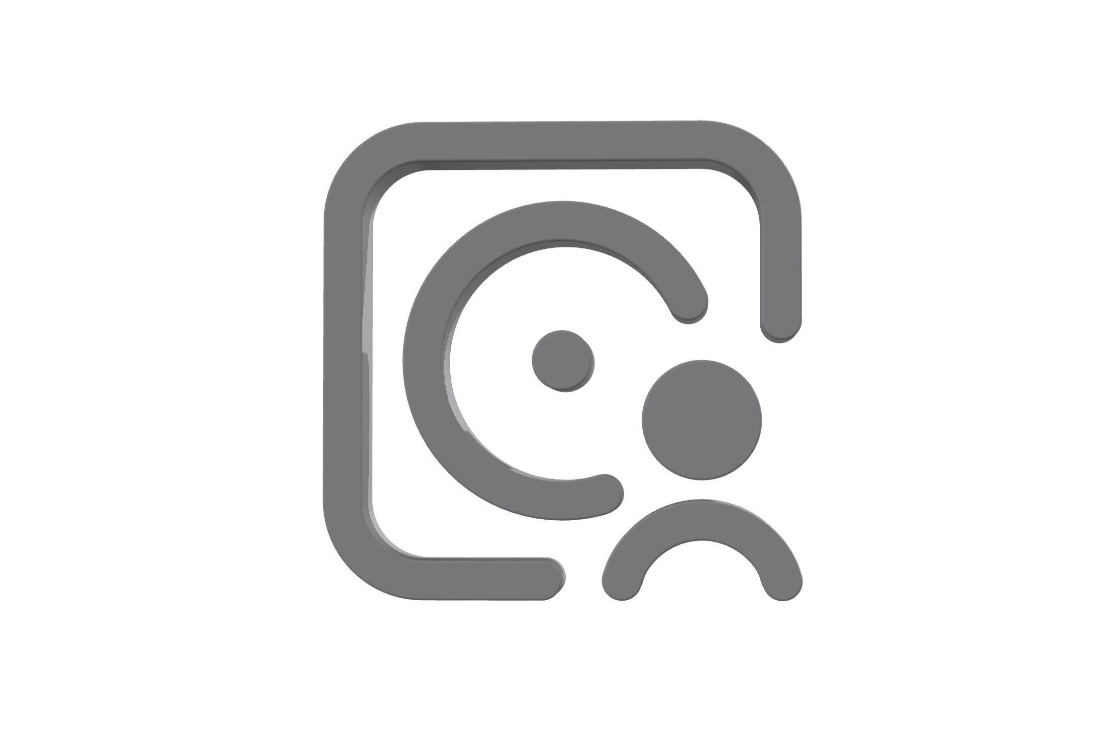 3d album circle user Low-poly 3D model_7