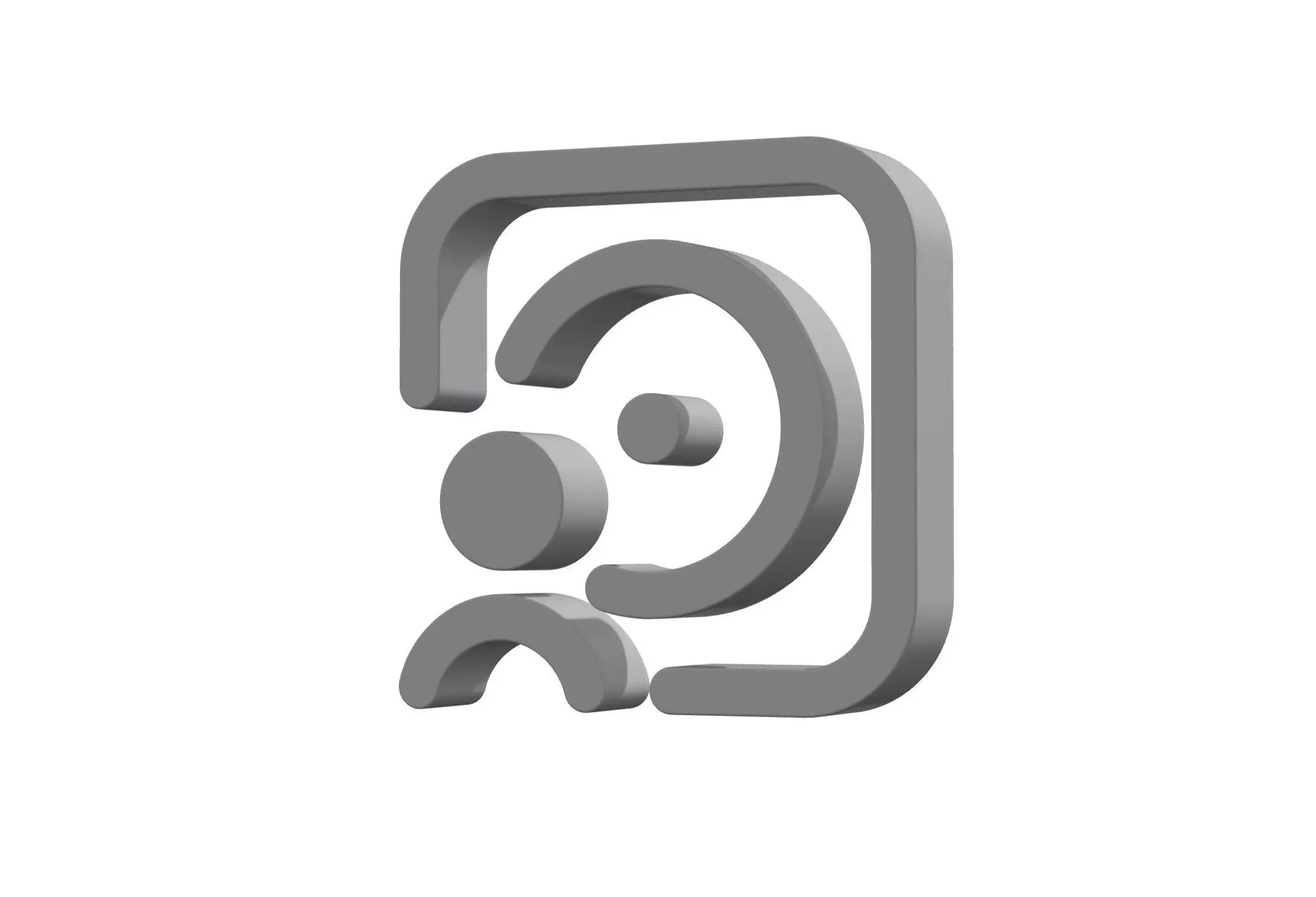 3d album circle user Low-poly 3D model_0