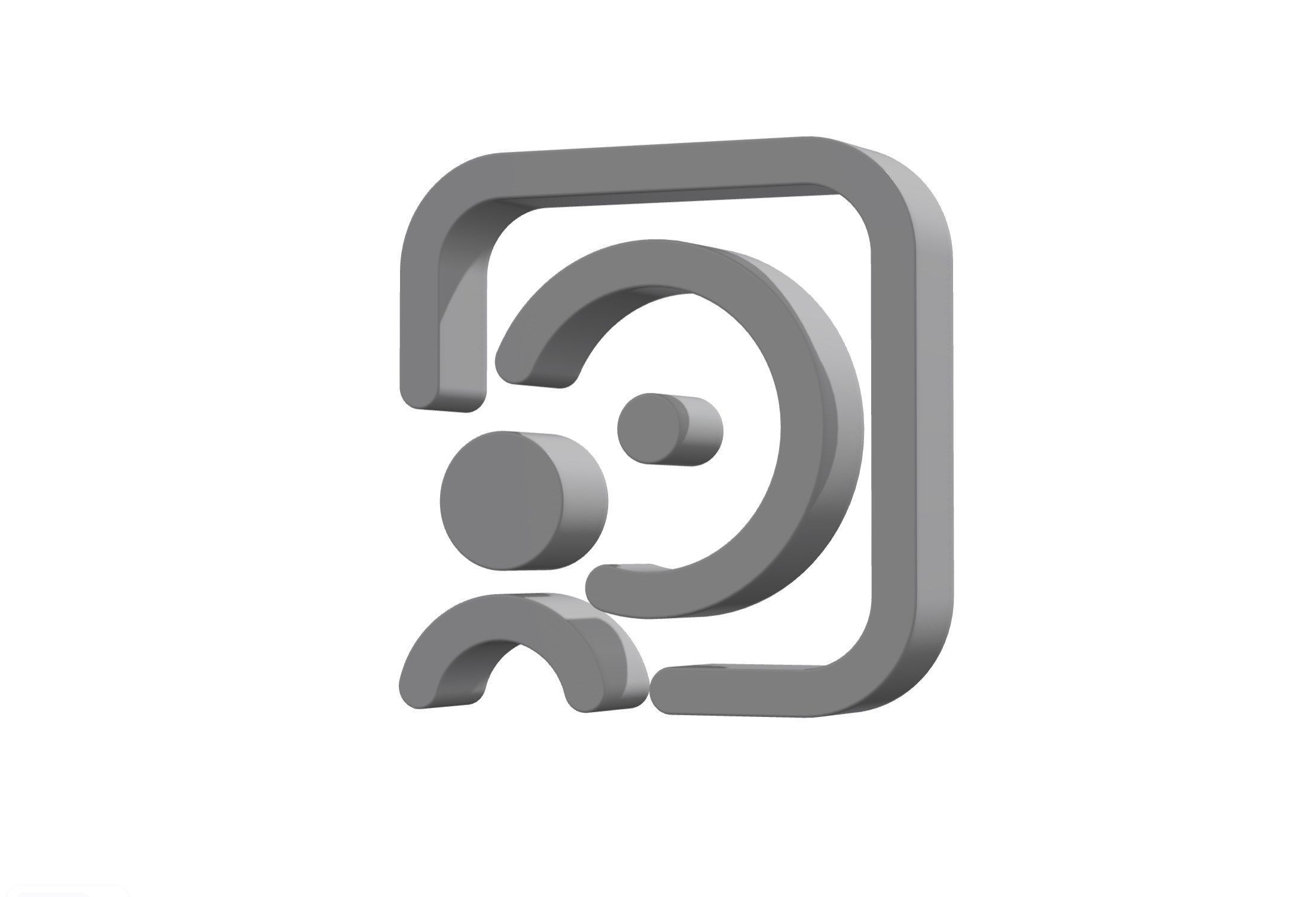 3d album circle user Low-poly 3D model_12