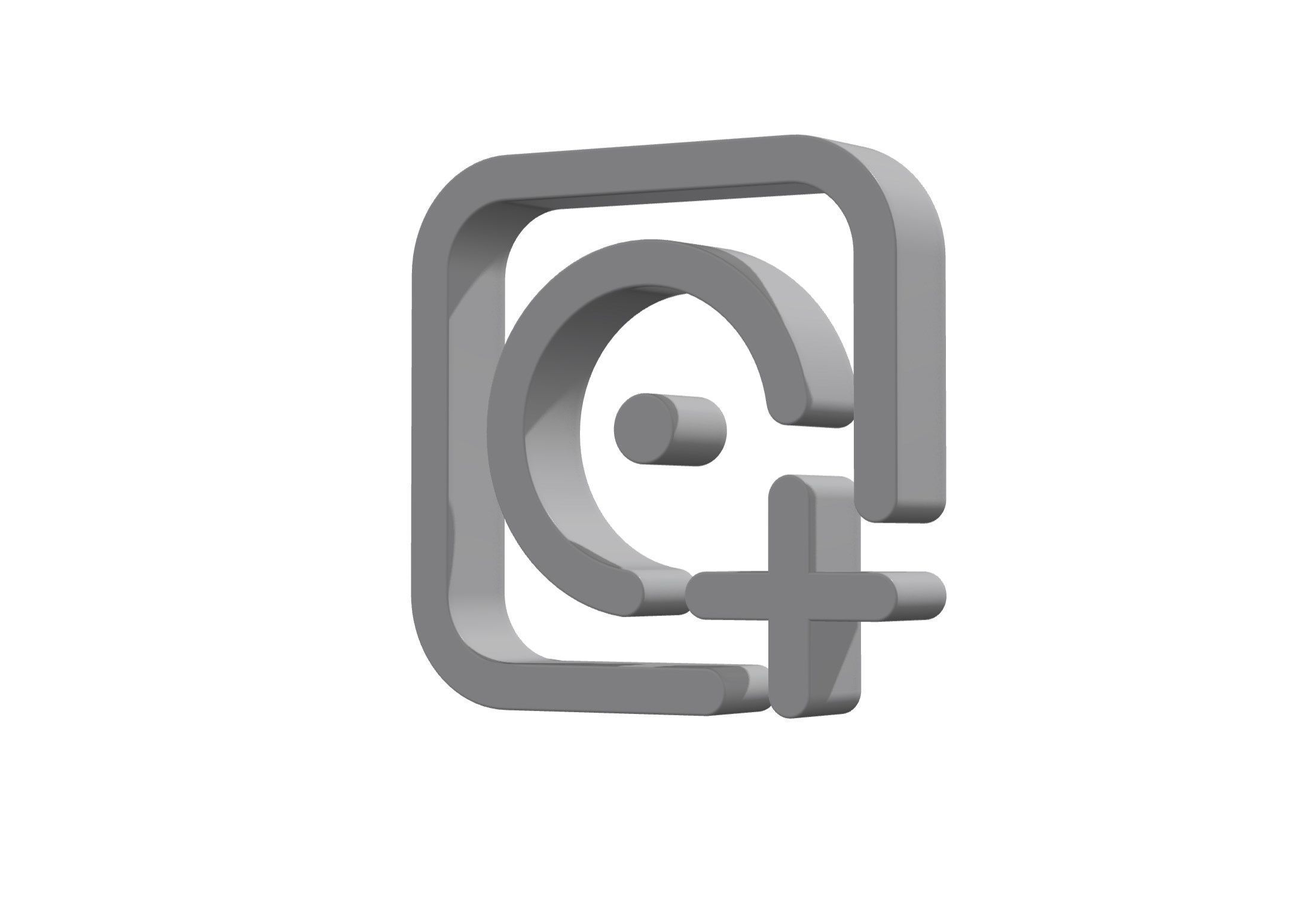 3d album circle plus Low-poly 3D model_6