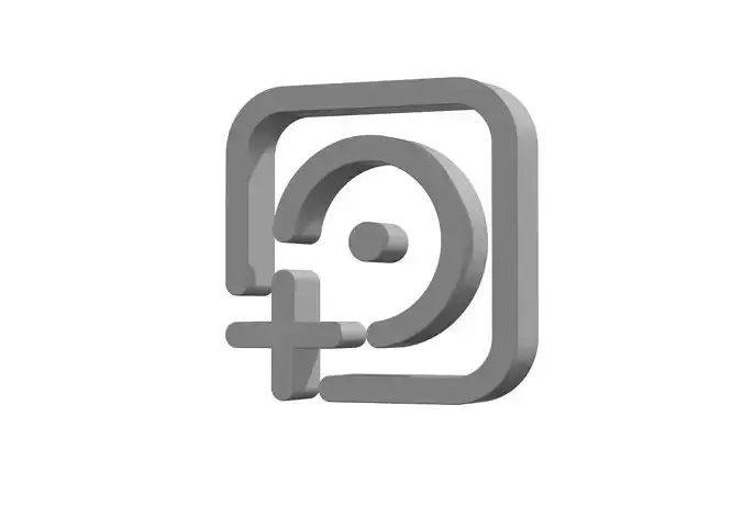 3d album circle plus Low-poly 3D model 3d album circle plus Low-poly 3D model