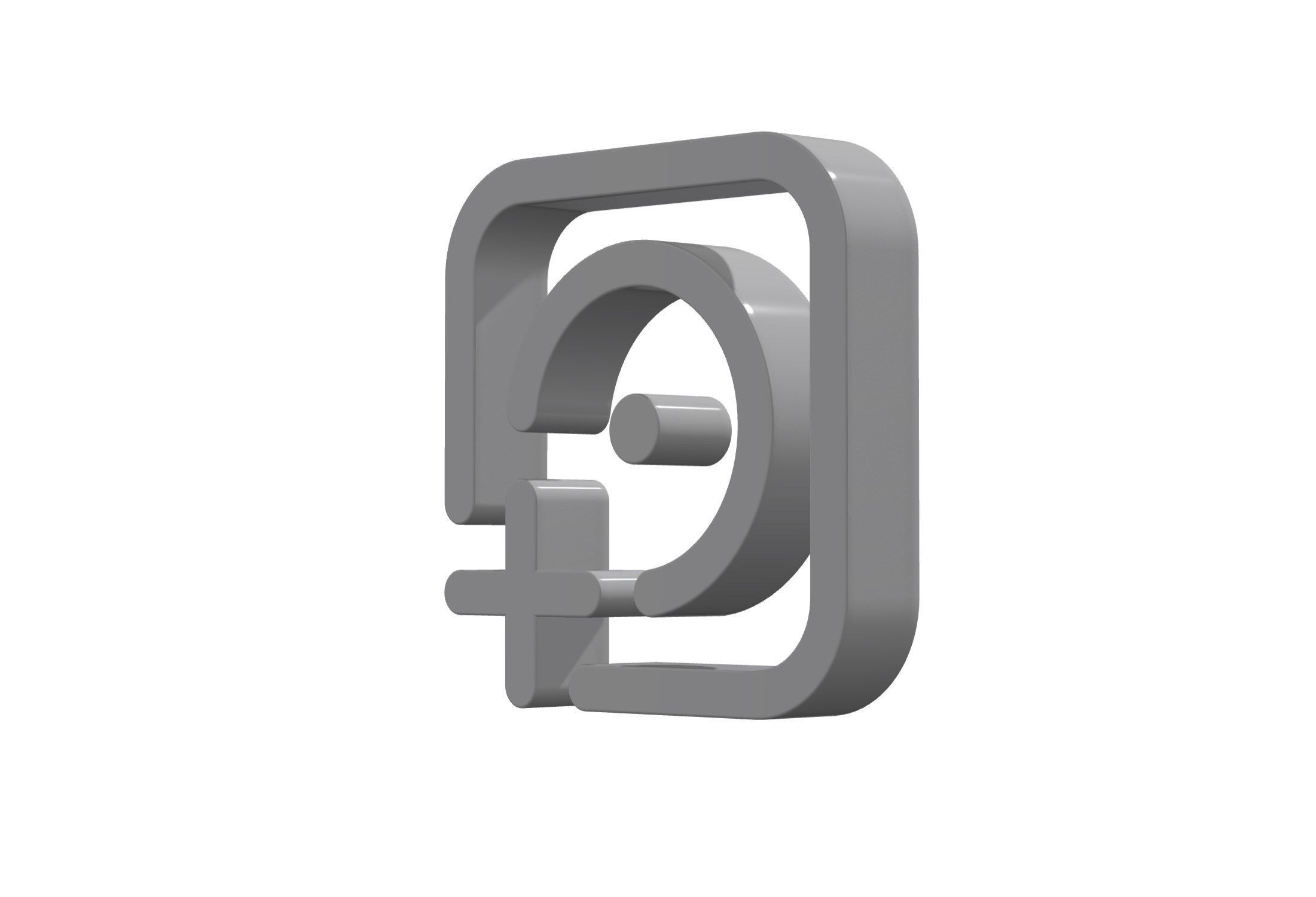 3d album circle plus Low-poly 3D model_11