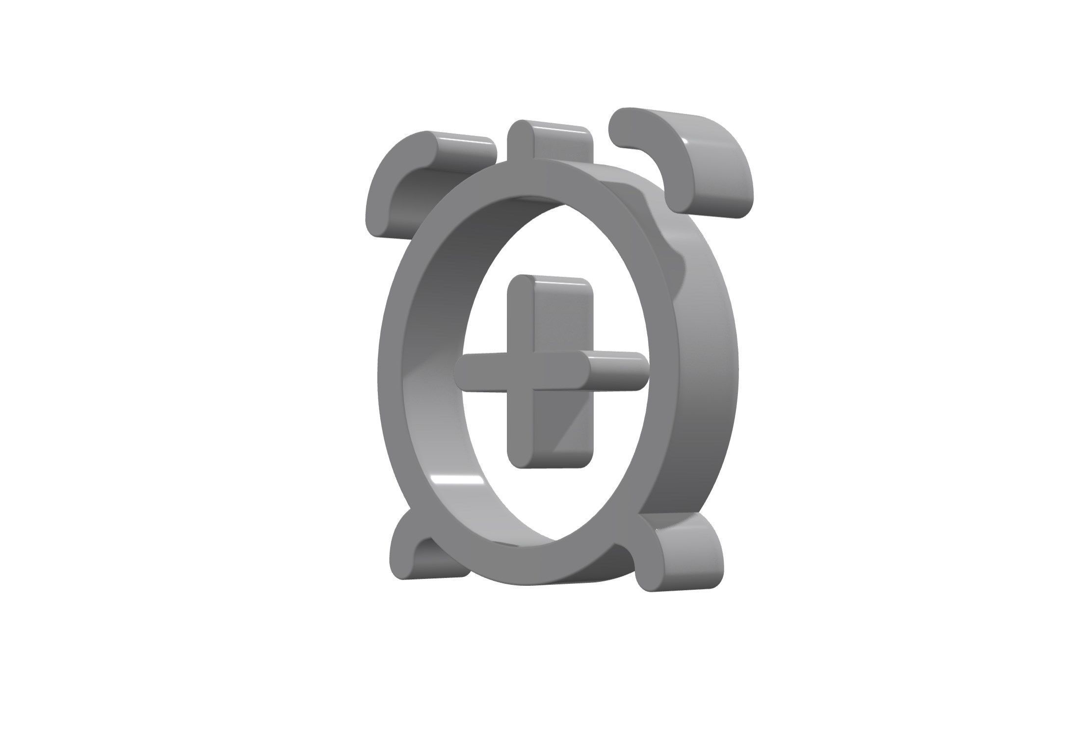 3d alarm plus Low-poly 3D model_11