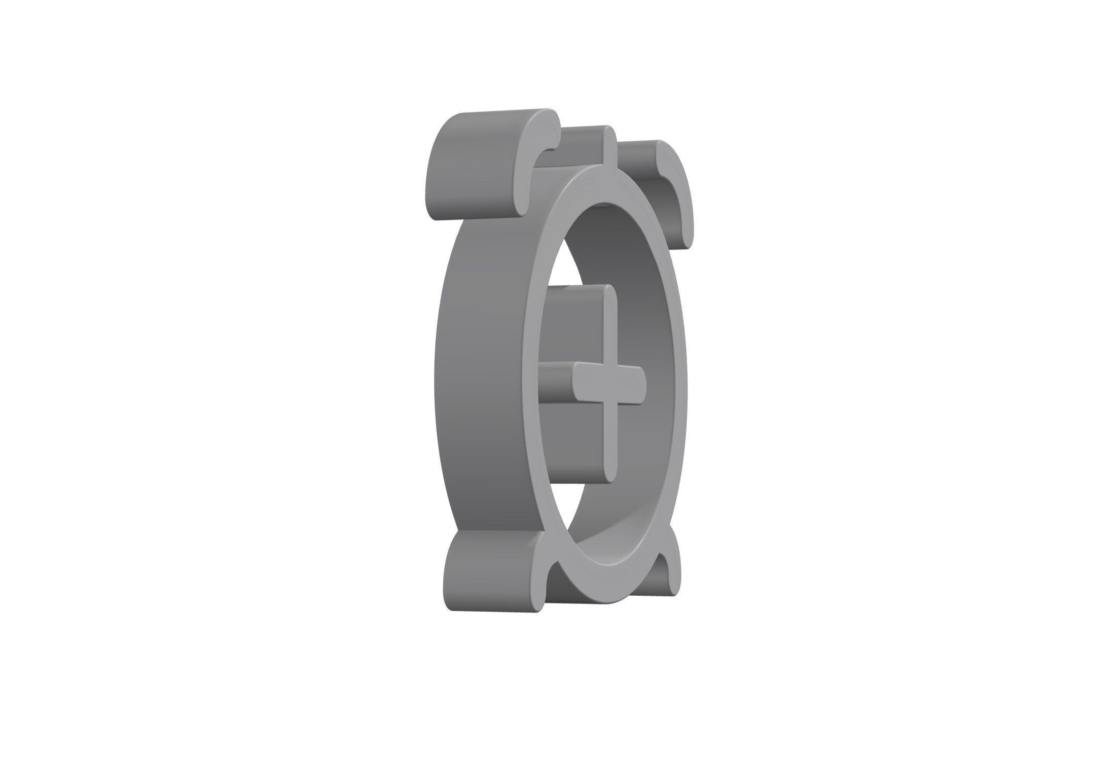 3d alarm plus Low-poly 3D model_3