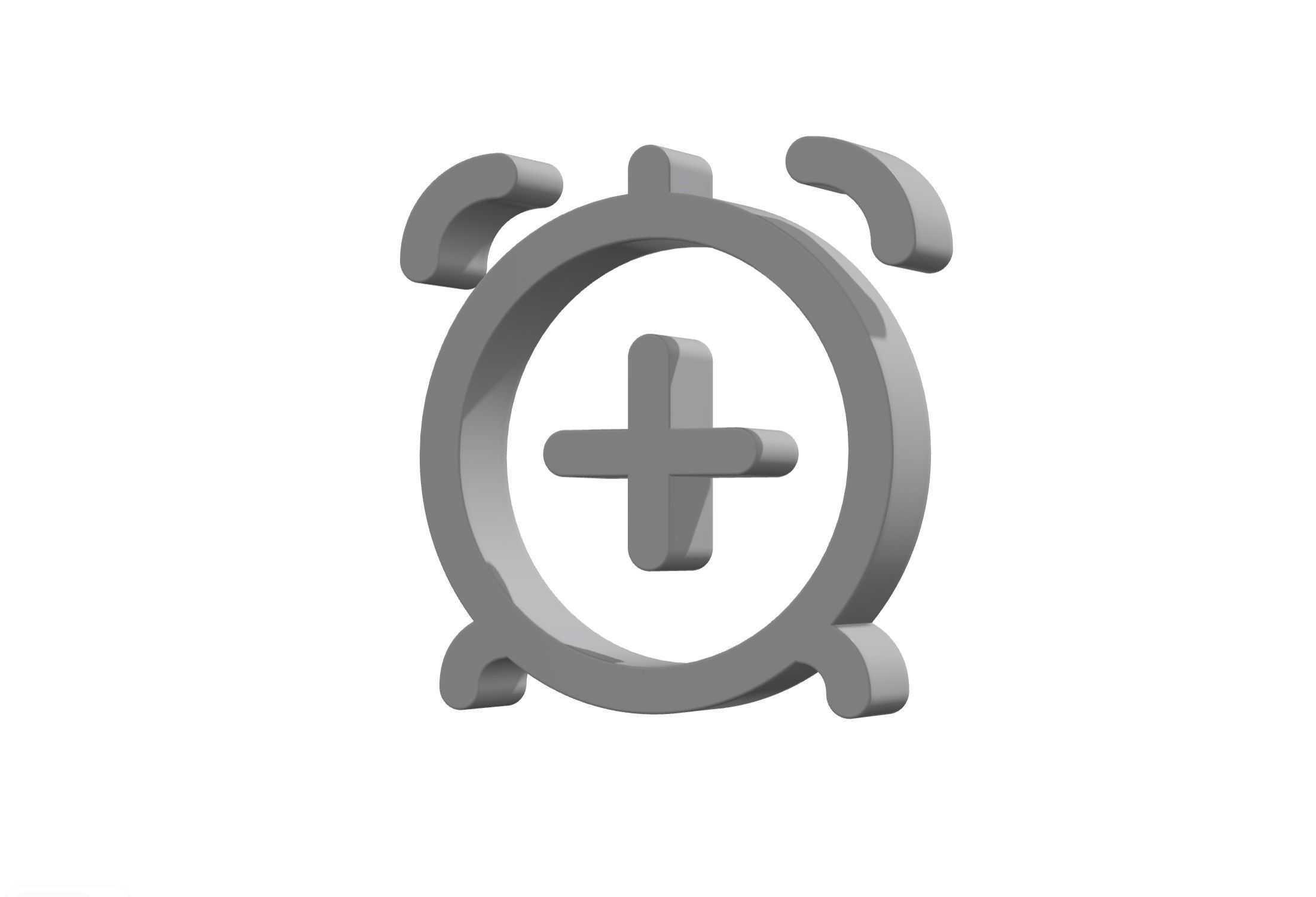 3d alarm plus Low-poly 3D model_12