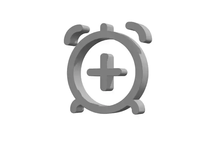 3d alarm plus Low-poly 3D model