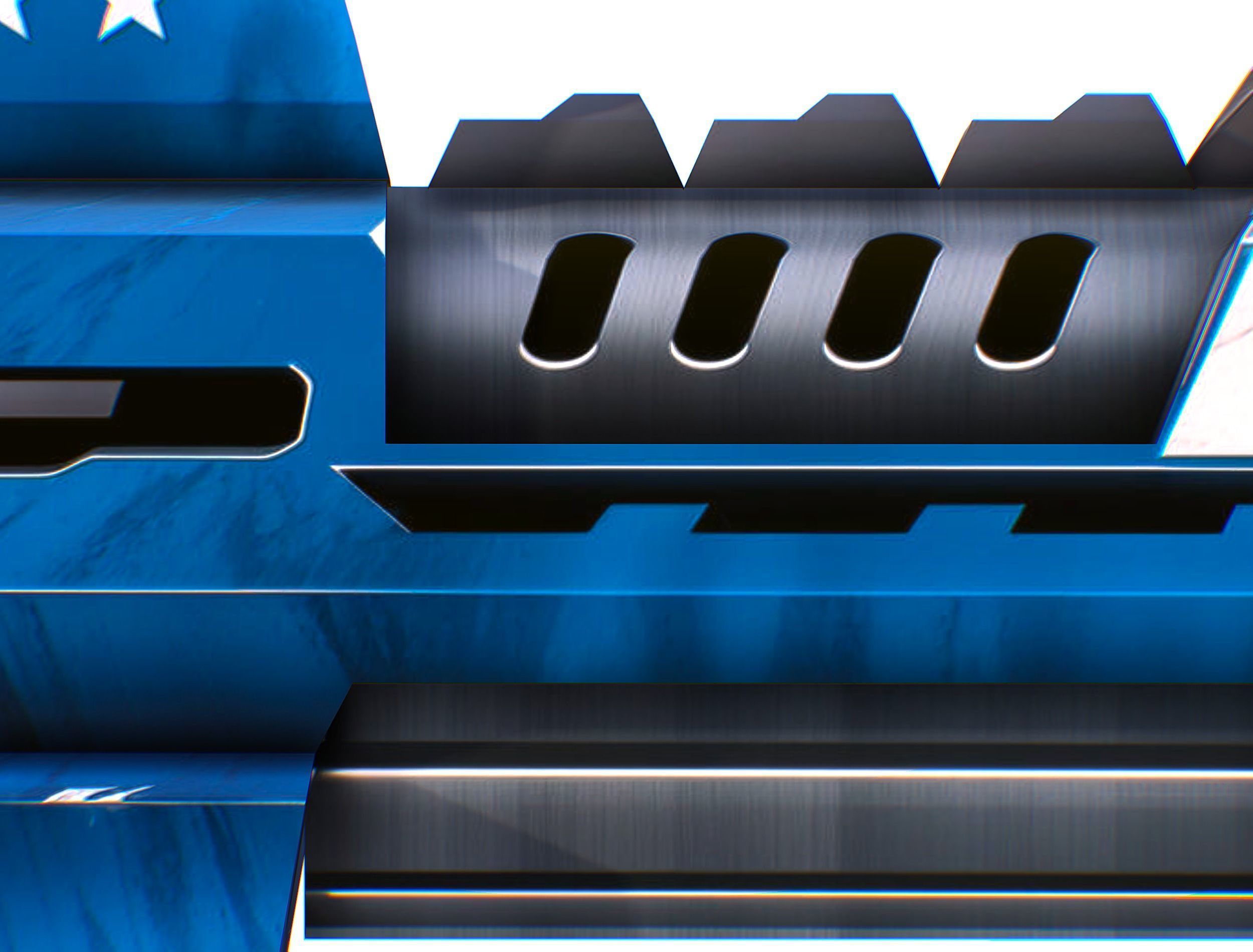 LowPoly Sci-Fi Cartoon Assault Rifle Future Low-poly 3D model_20