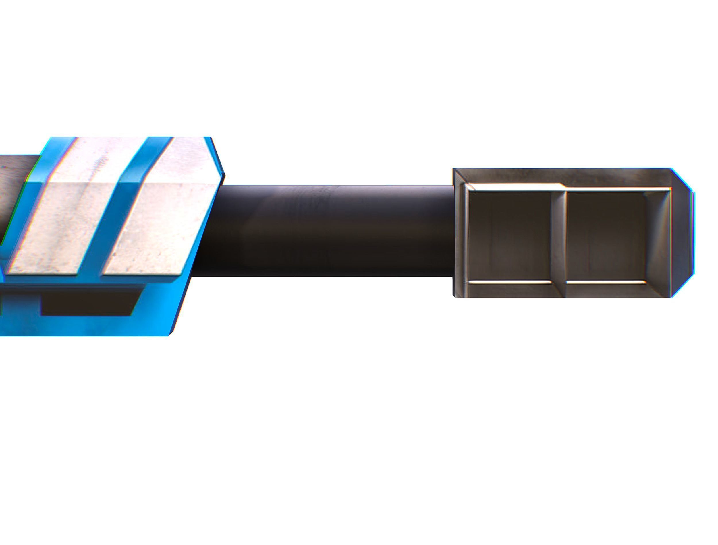 LowPoly Cartoon Sci-Fi Sniper Rifle Future Low-poly 3D model_26