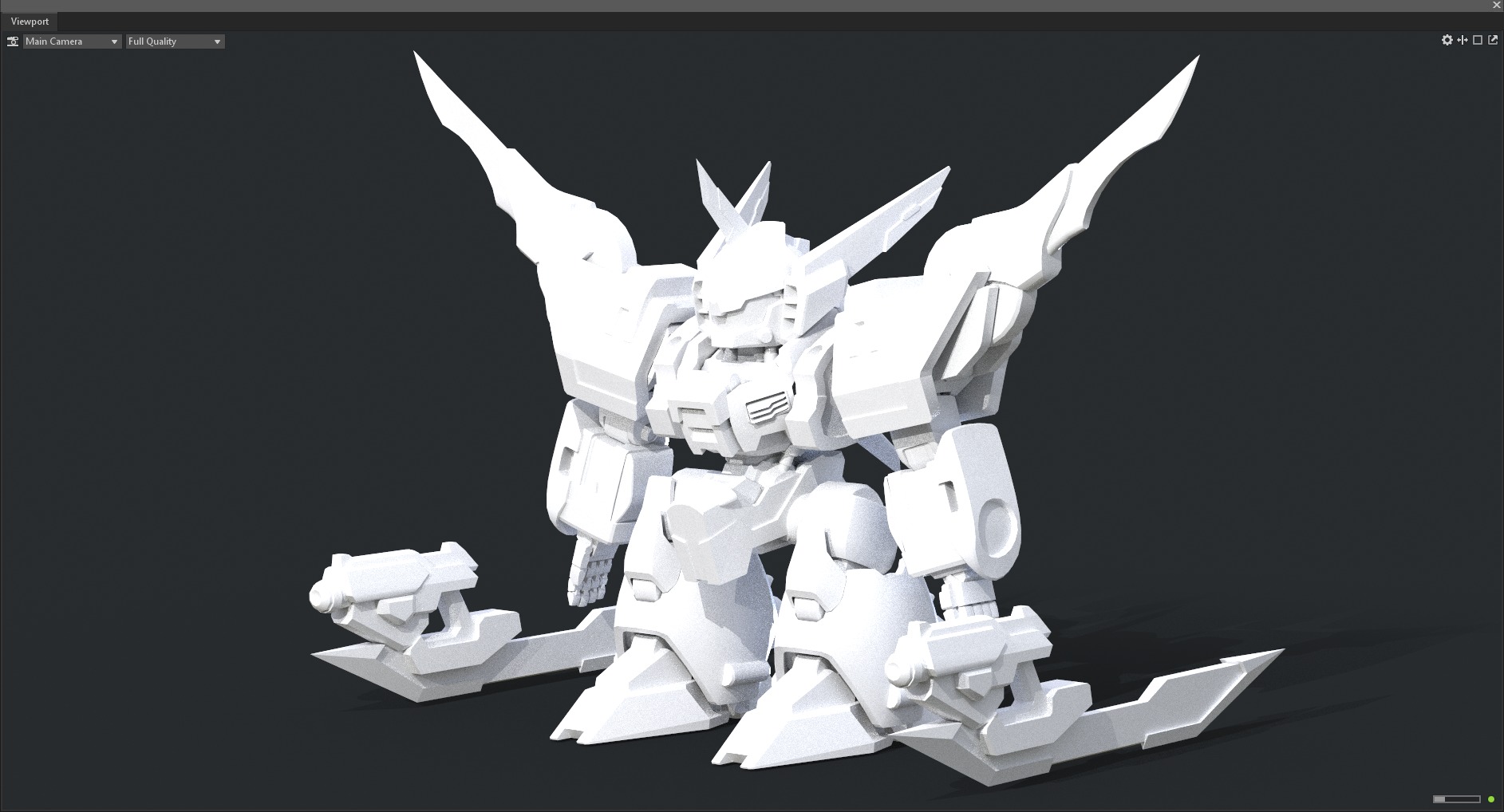Maneuvering gundam 3D model_9