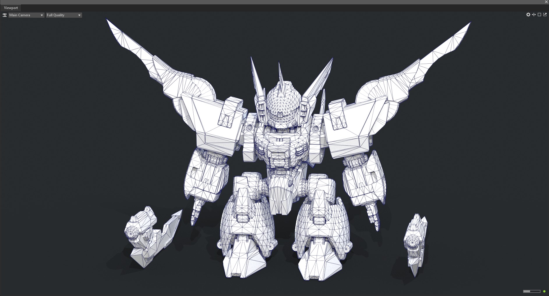 Maneuvering gundam 3D model_3