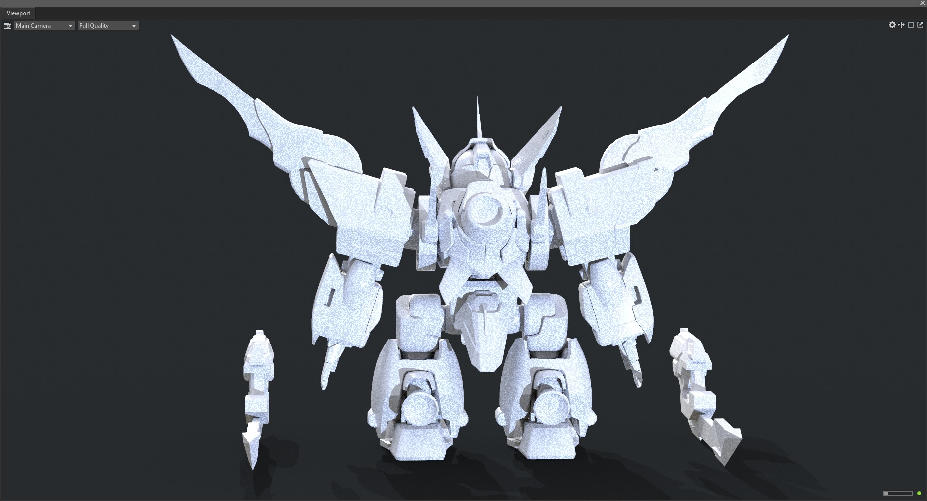 Maneuvering gundam 3D model_10