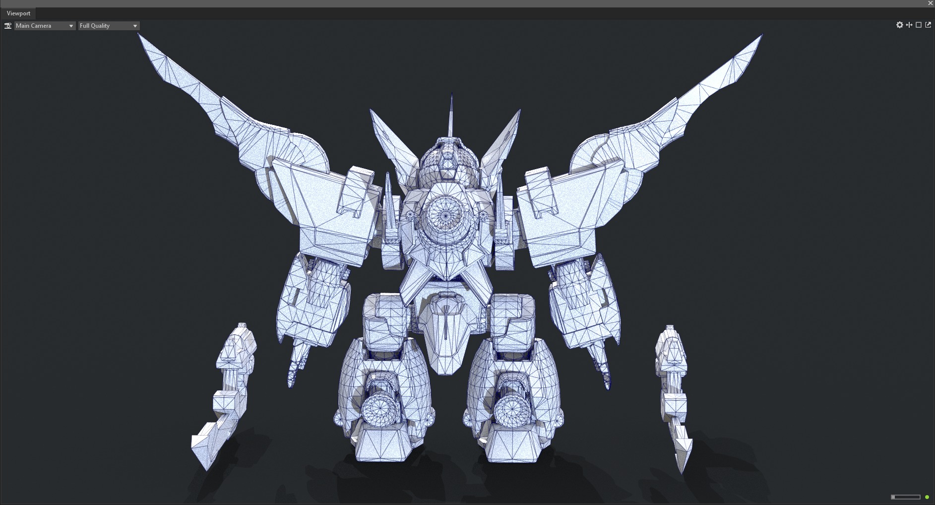 Maneuvering gundam 3D model_6