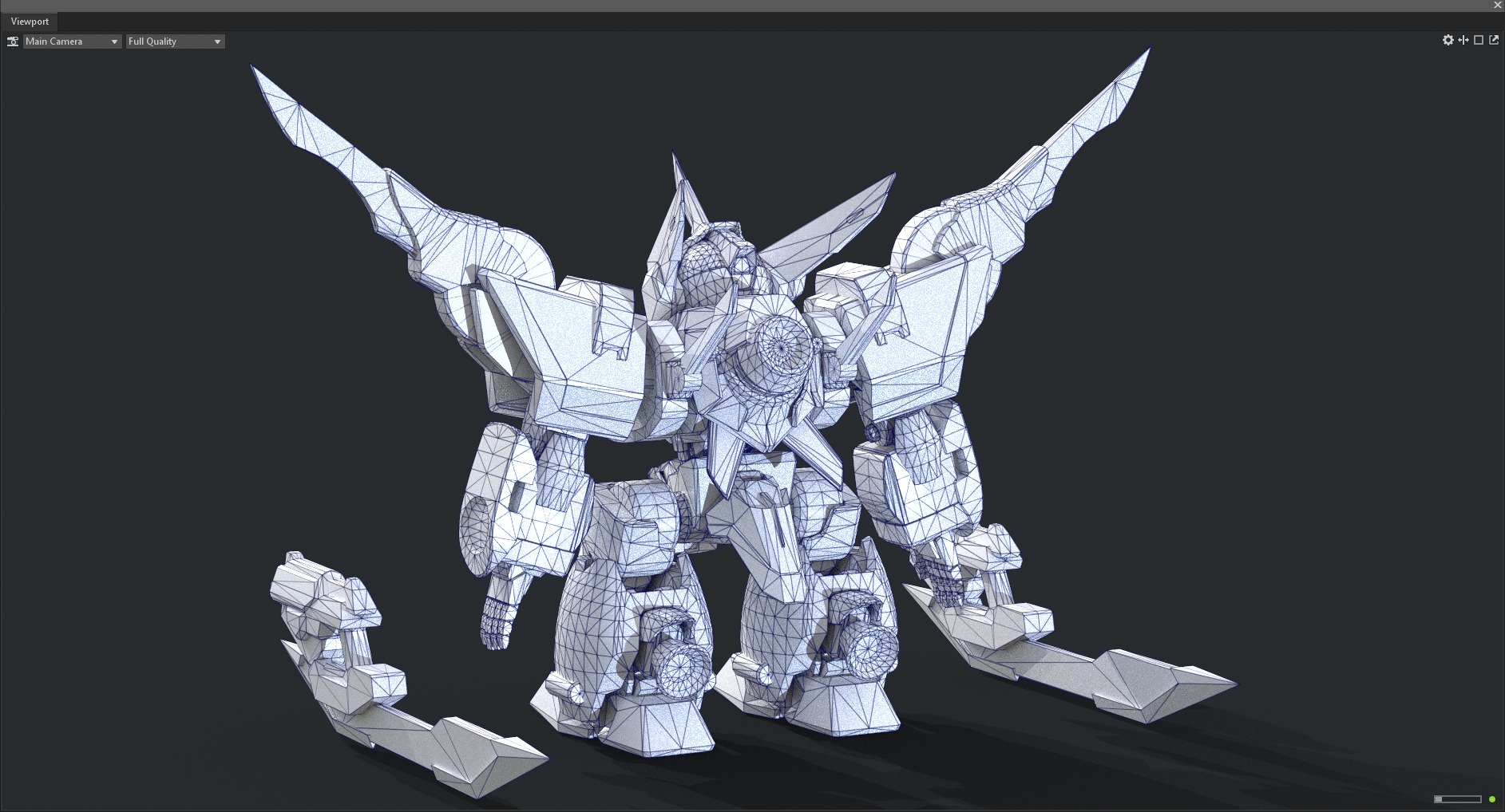 Maneuvering gundam 3D model_5