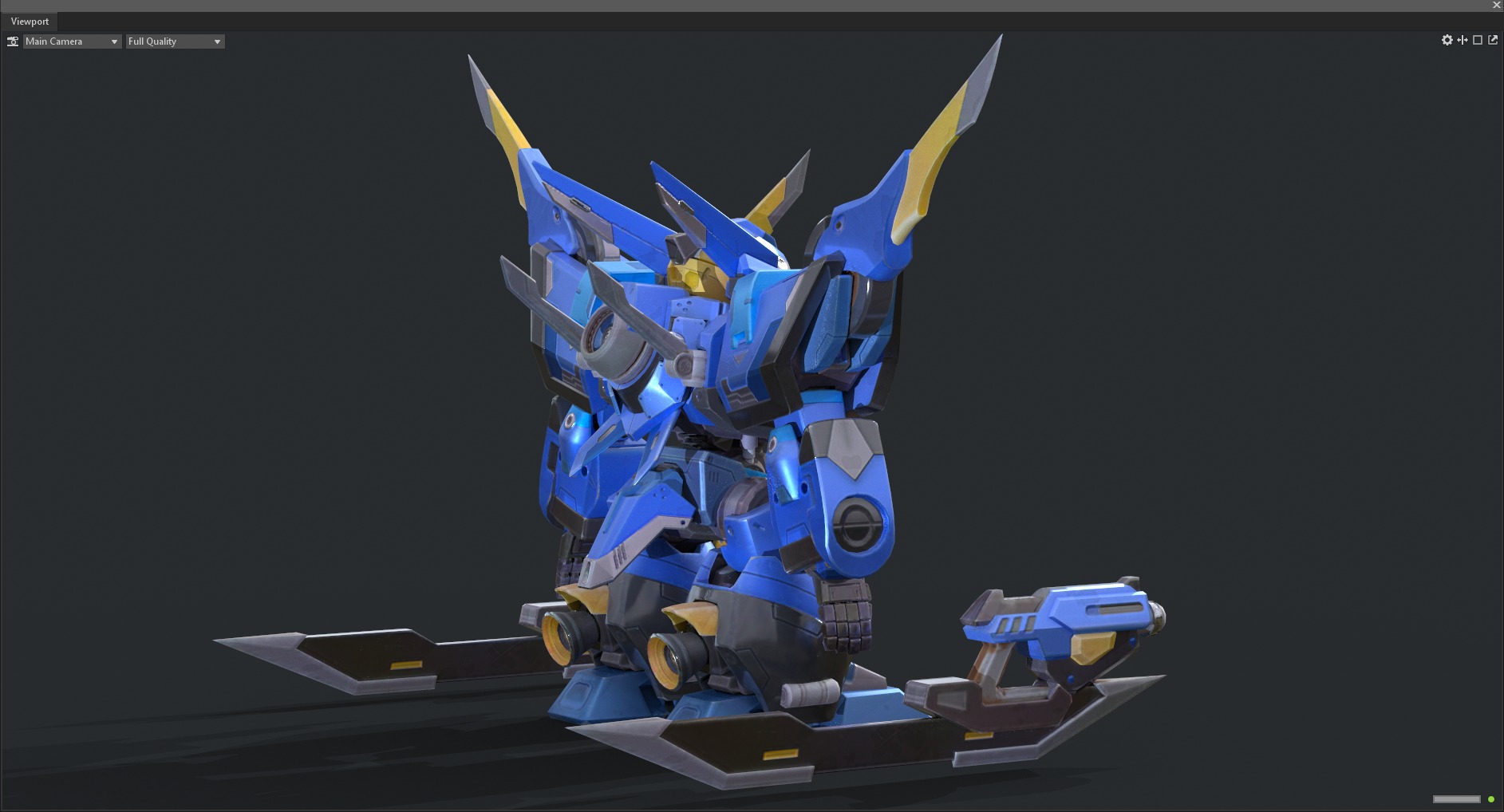 Maneuvering gundam 3D model_12