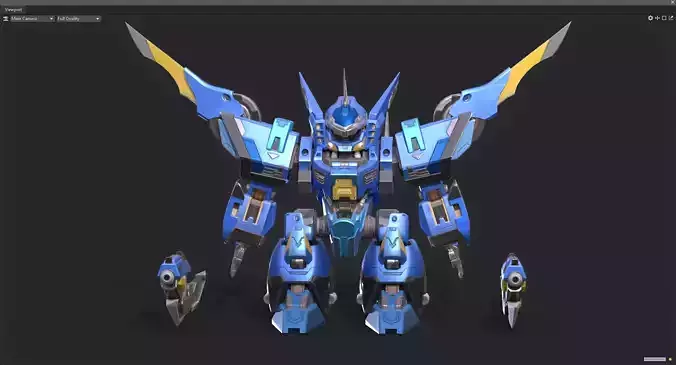 Maneuvering gundam 3D model