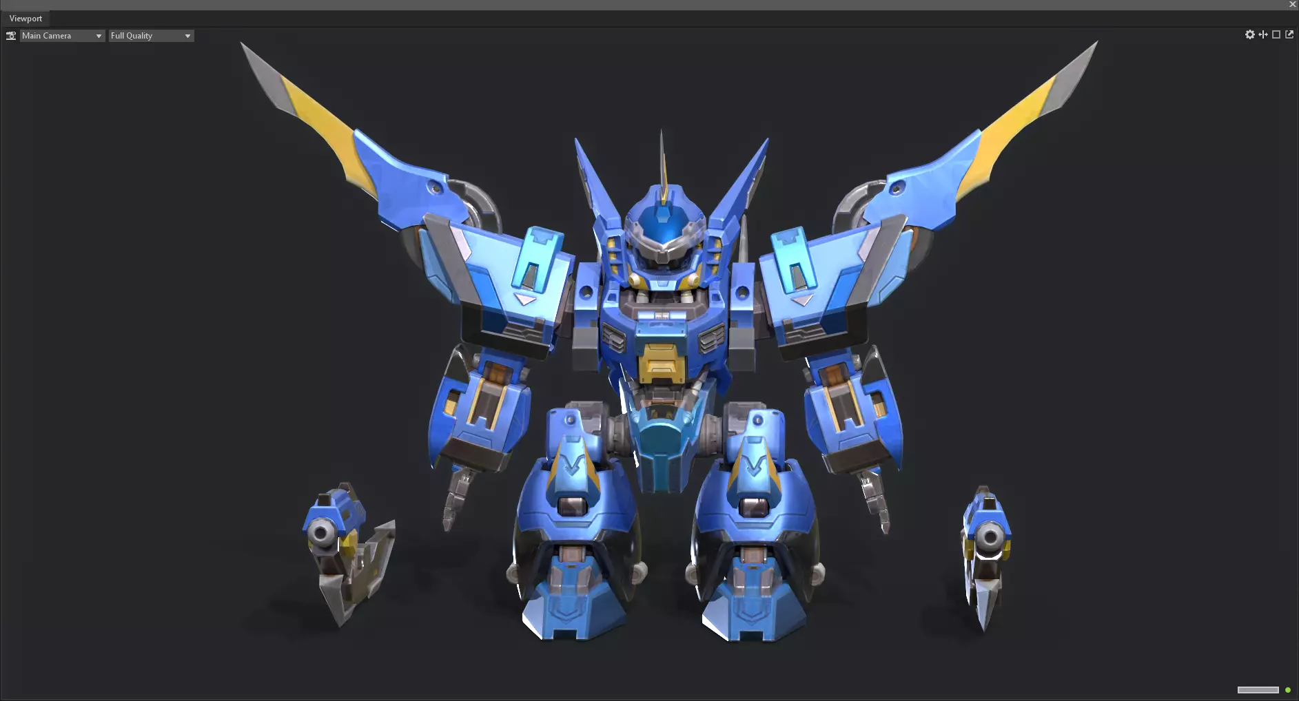 Maneuvering gundam 3D model_0
