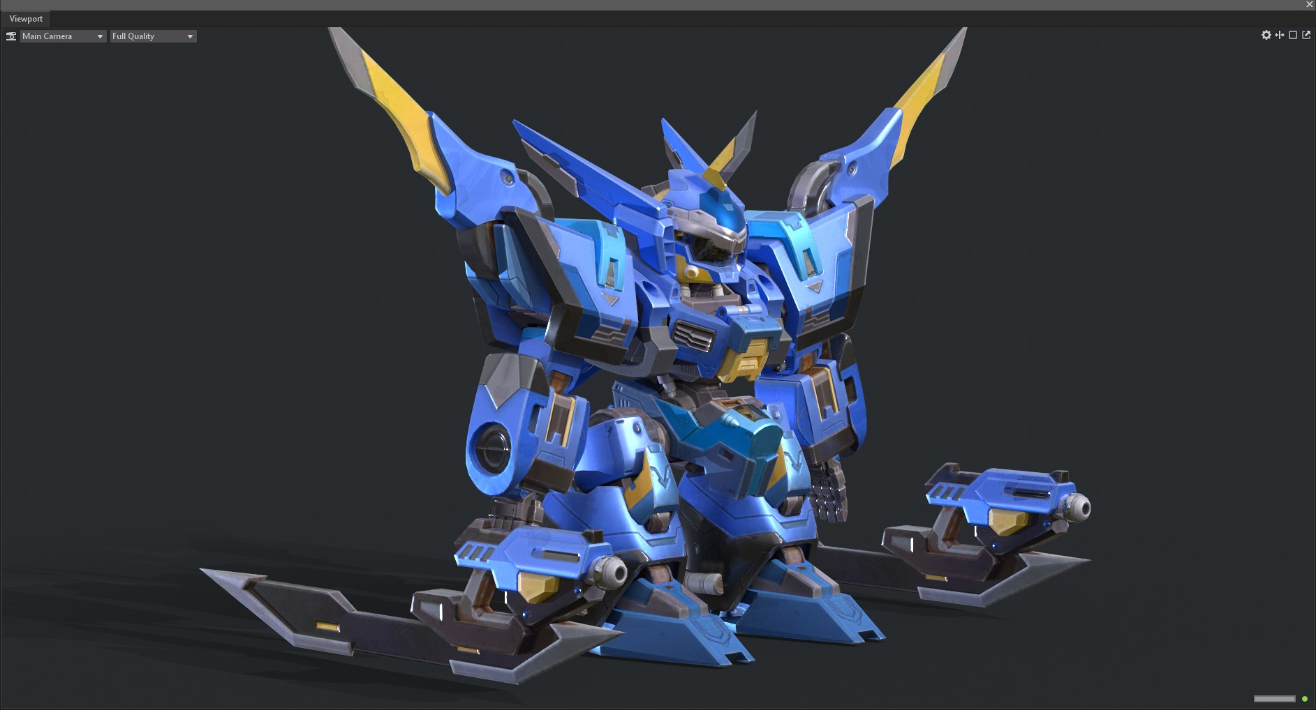 Maneuvering gundam 3D model_11