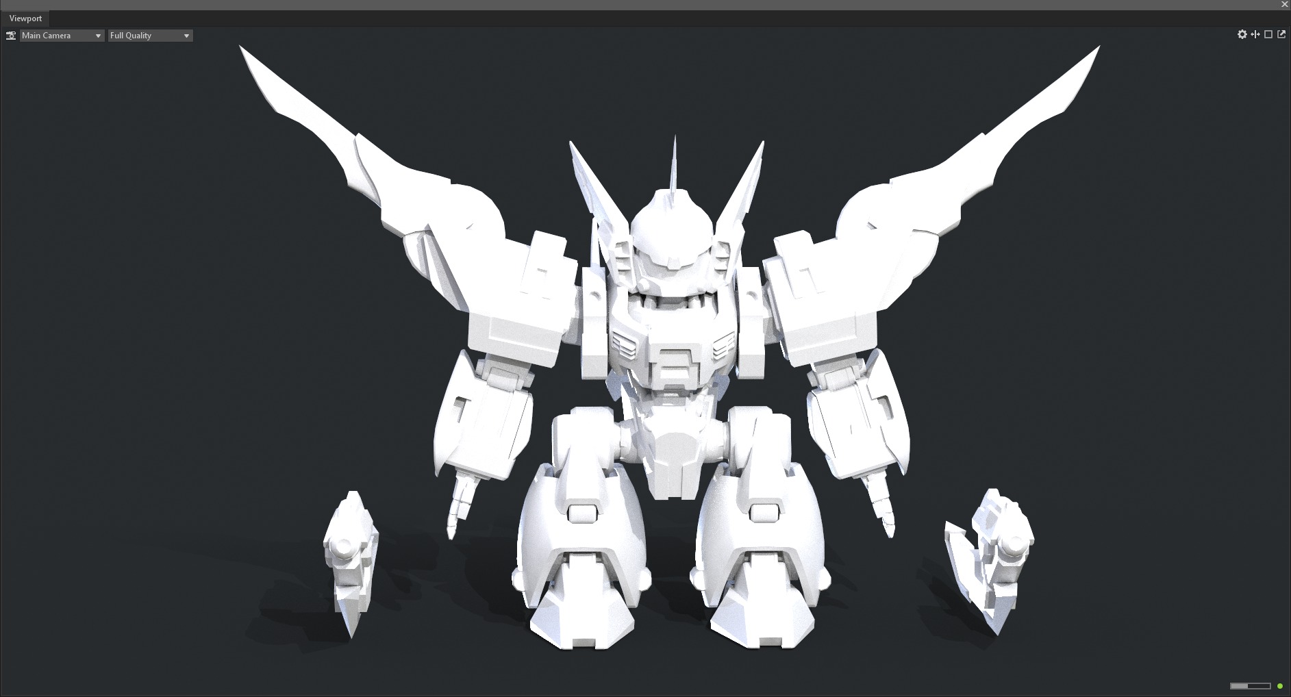 Maneuvering gundam 3D model_8