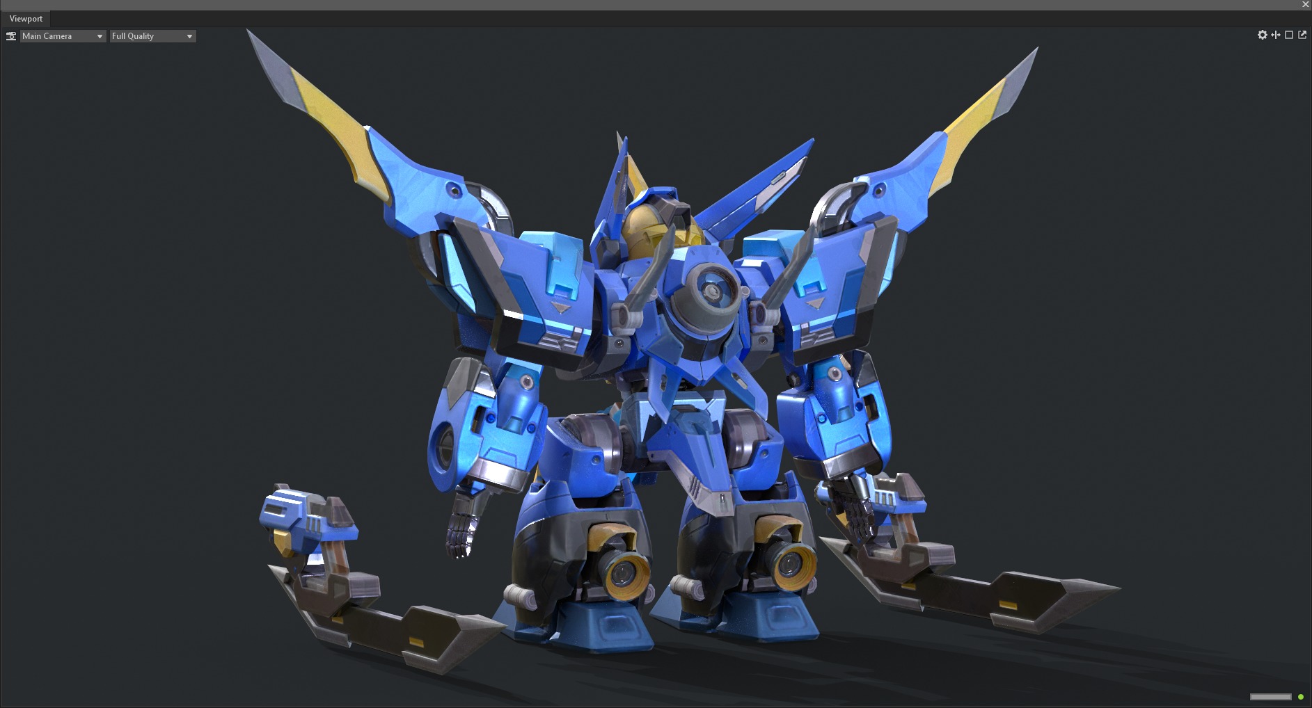 Maneuvering gundam 3D model_16