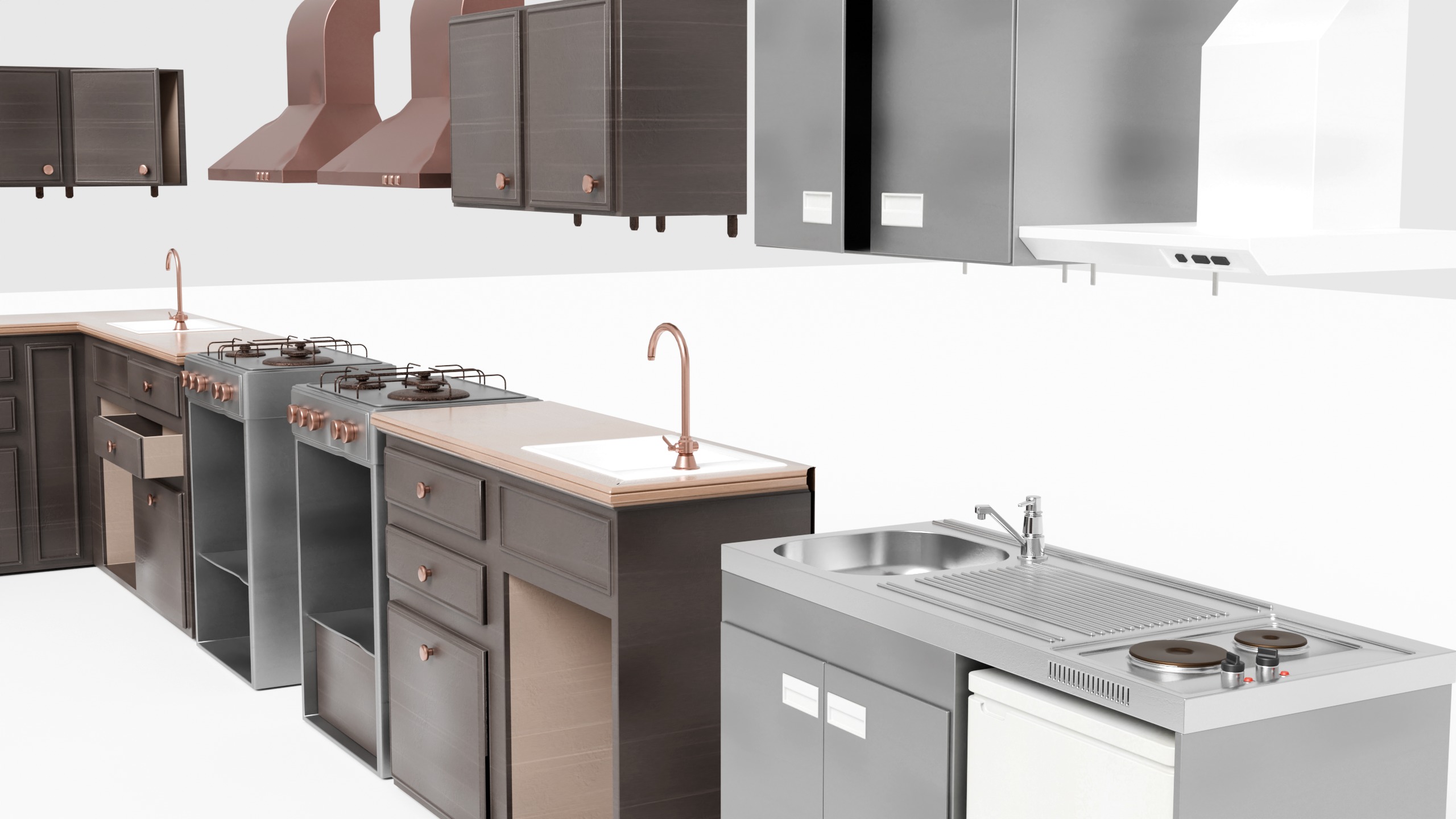 FURNITURES PACK - 20 Game Ready 3D Models - Blender UE5  Low-poly 3D model_4