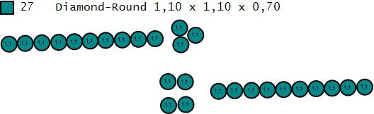 ring arrow with diamonds  3D print model_5