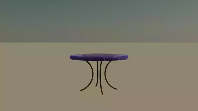 Coffee table Low-poly 3D model