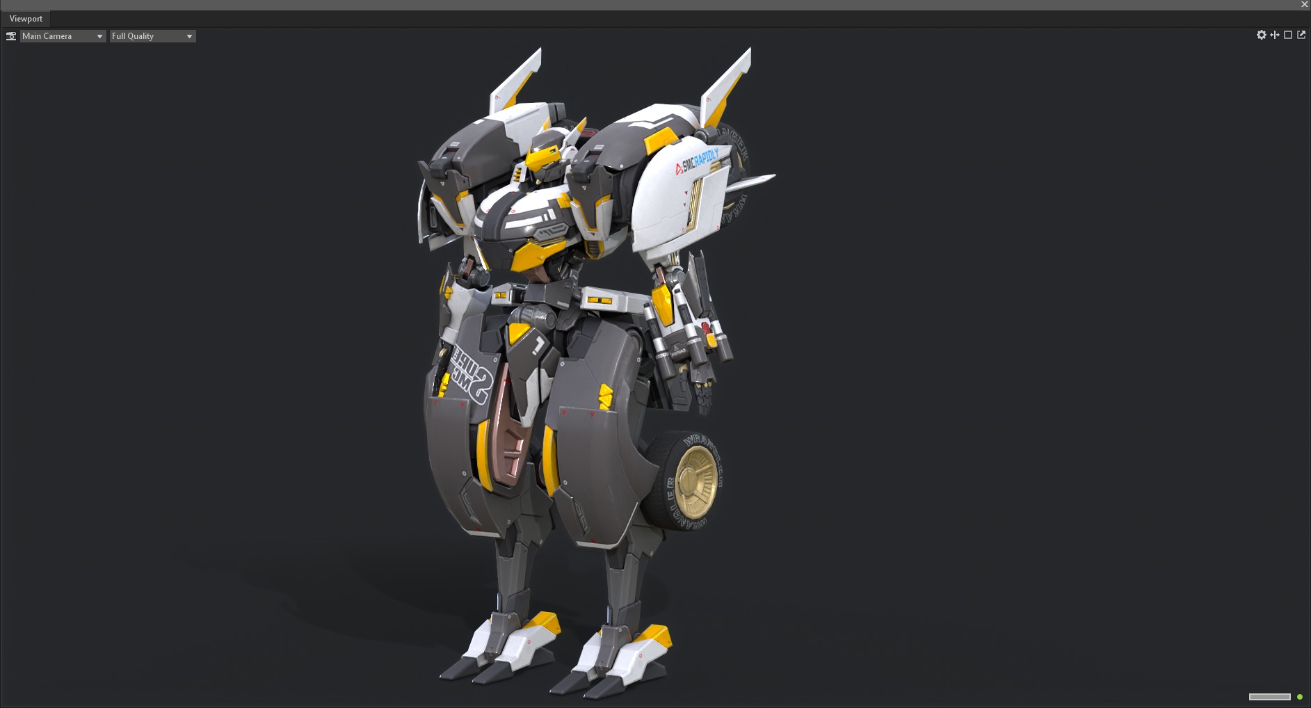 Maneuvering gundam 3D model_3