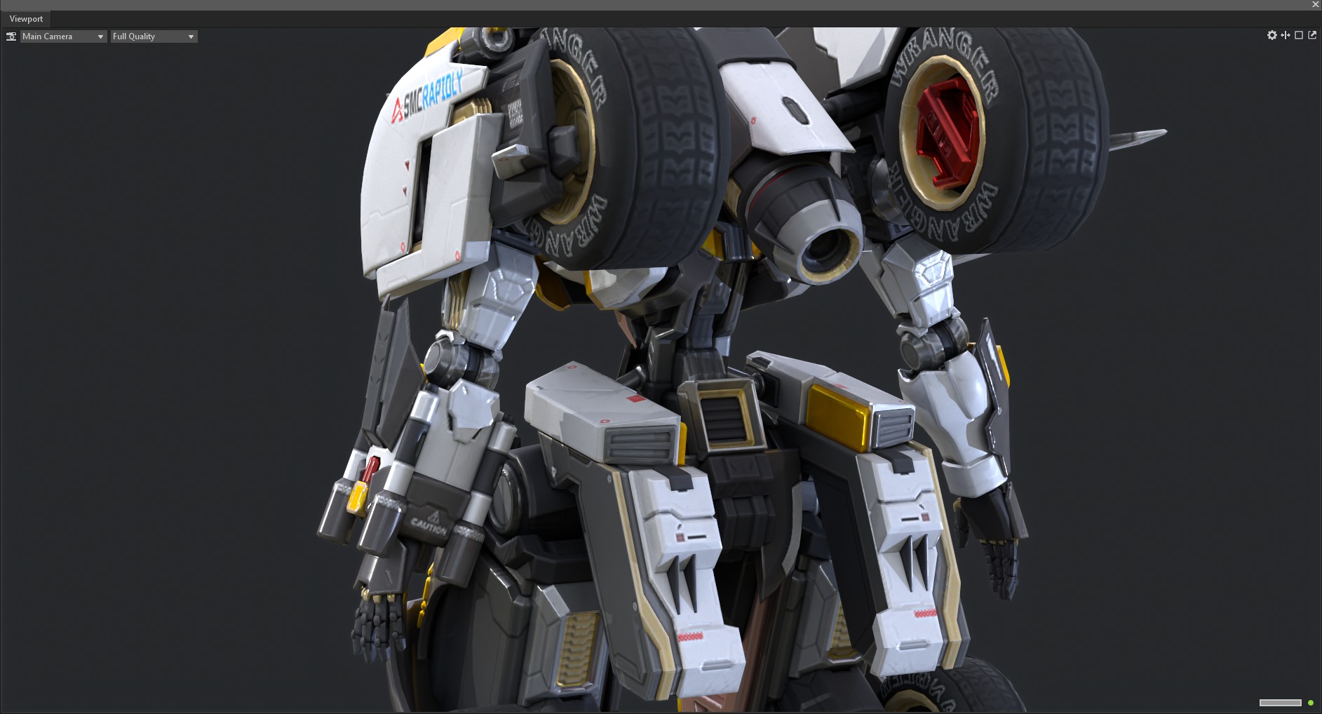 Maneuvering gundam 3D model_12