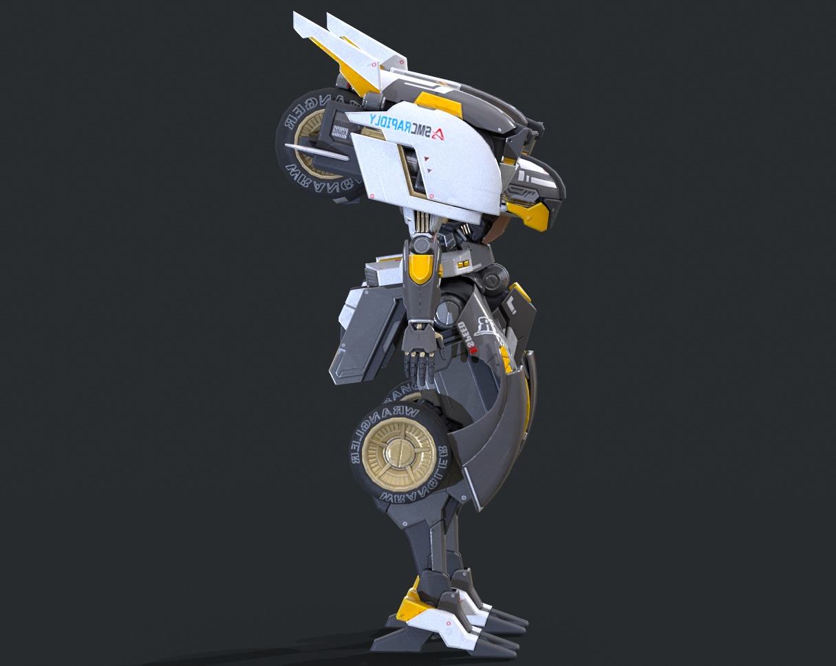 Maneuvering gundam 3D model_7