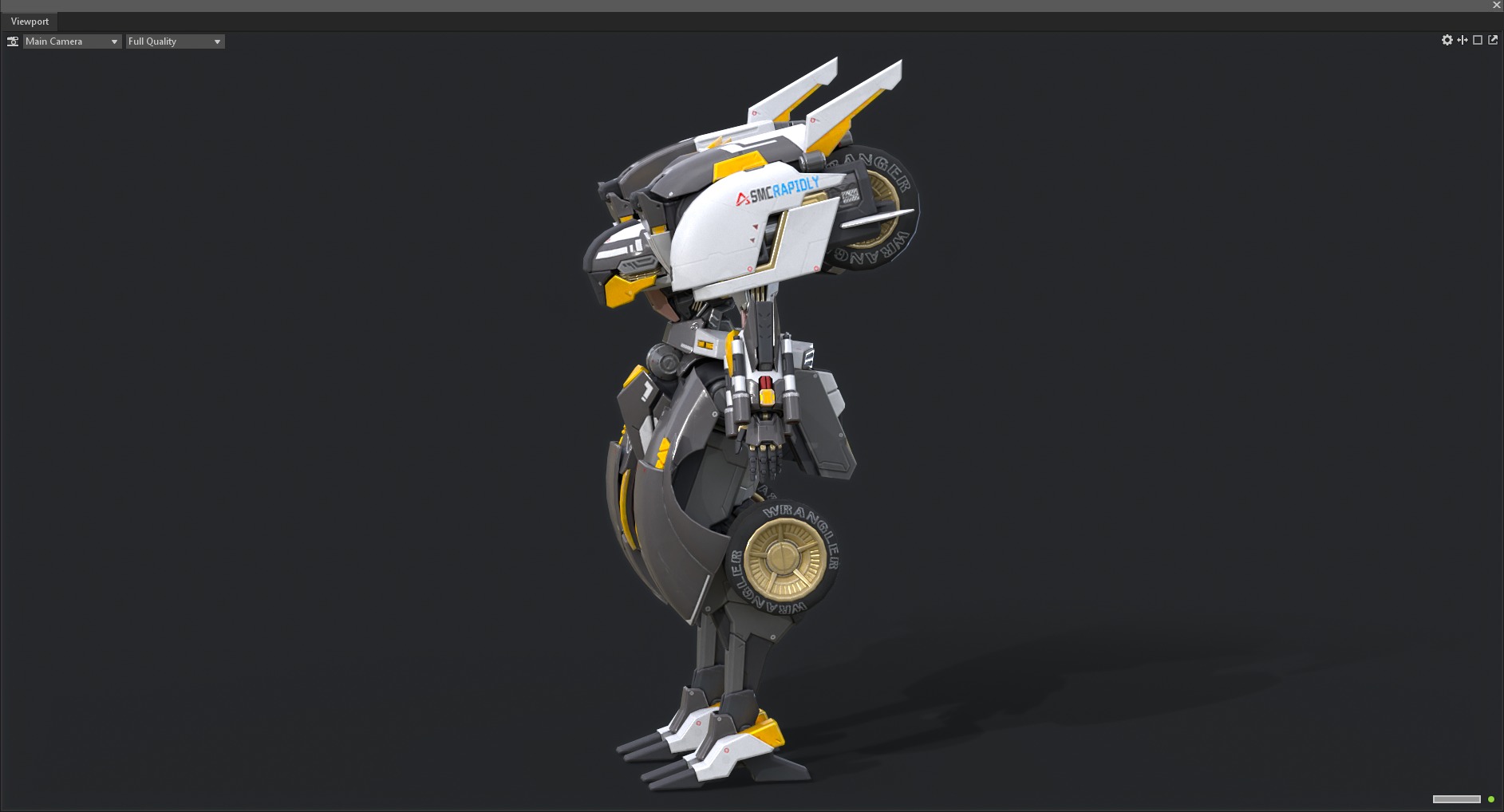 Maneuvering gundam 3D model_4