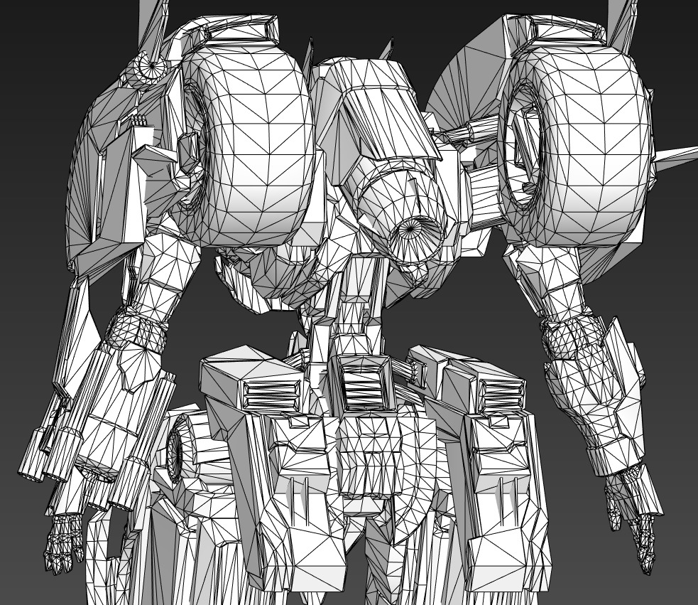 Maneuvering gundam 3D model_17