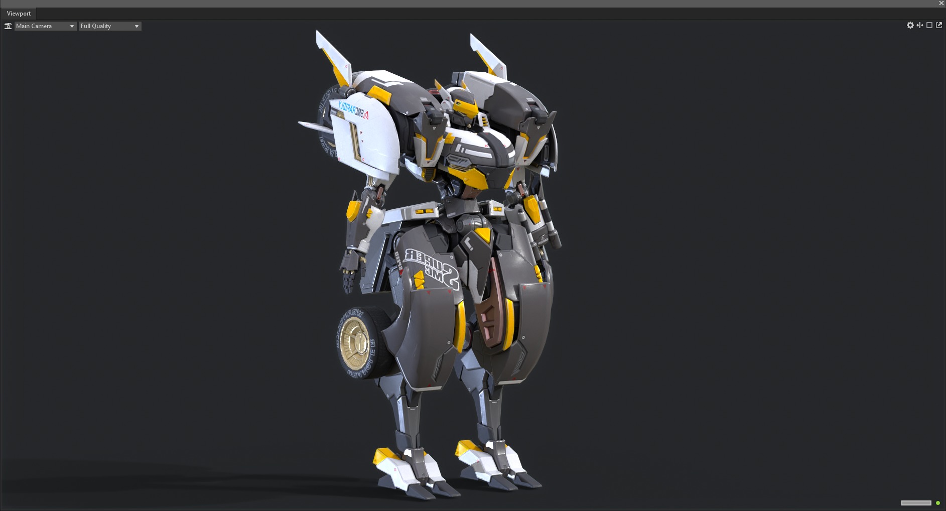 Maneuvering gundam 3D model_8