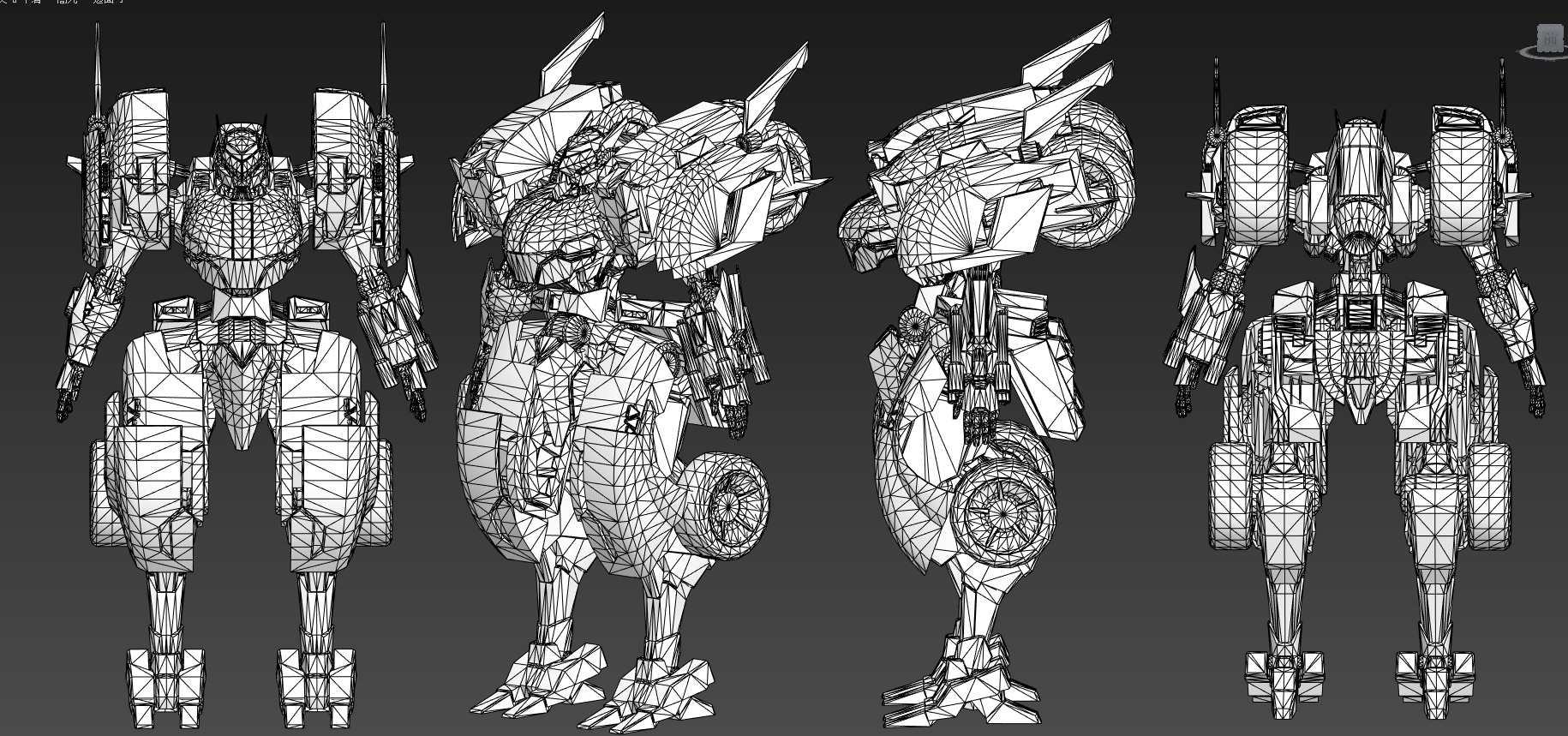 Maneuvering gundam 3D model_14